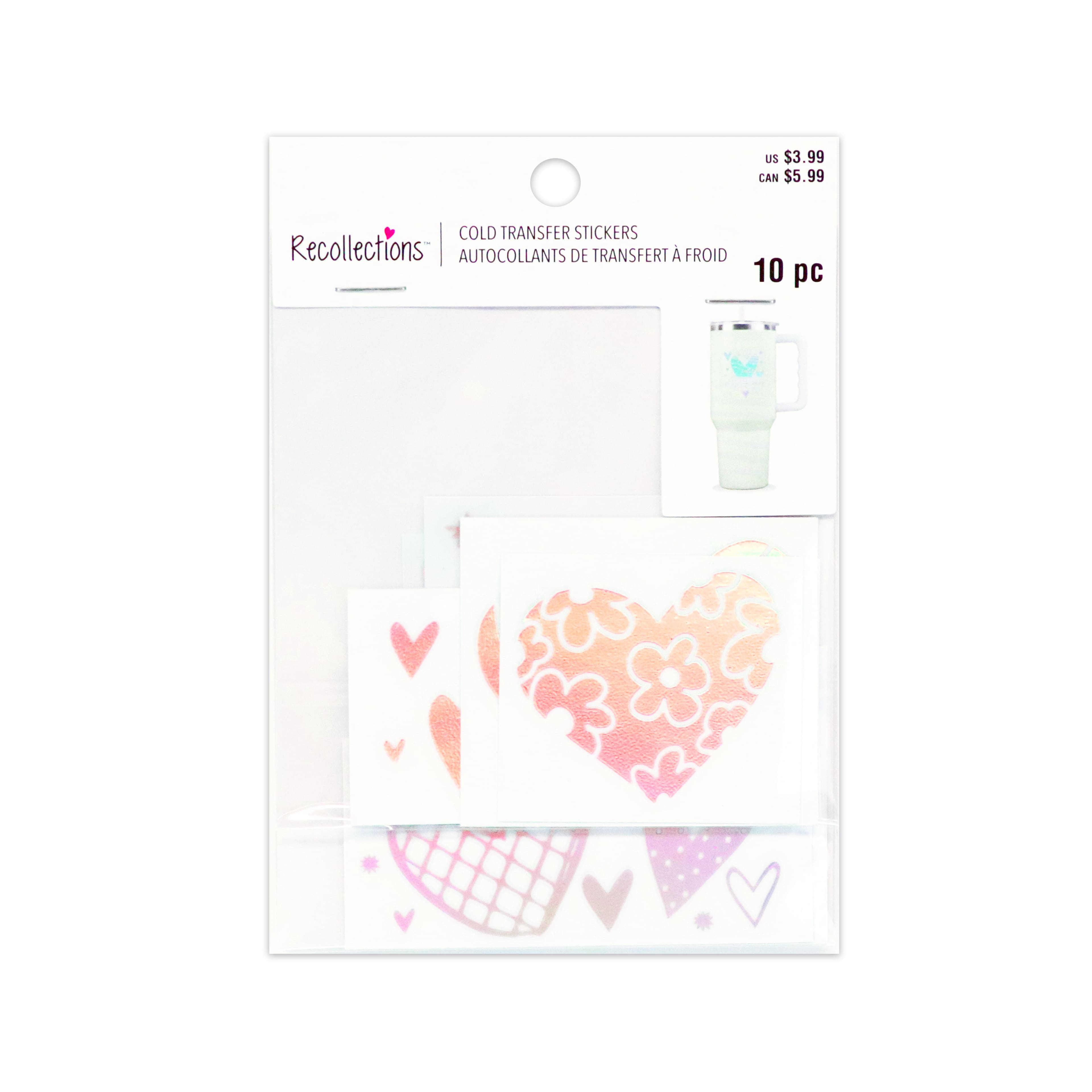 Holographic Heart Icon Cold Transfer Stickers by Recollections&#x2122;