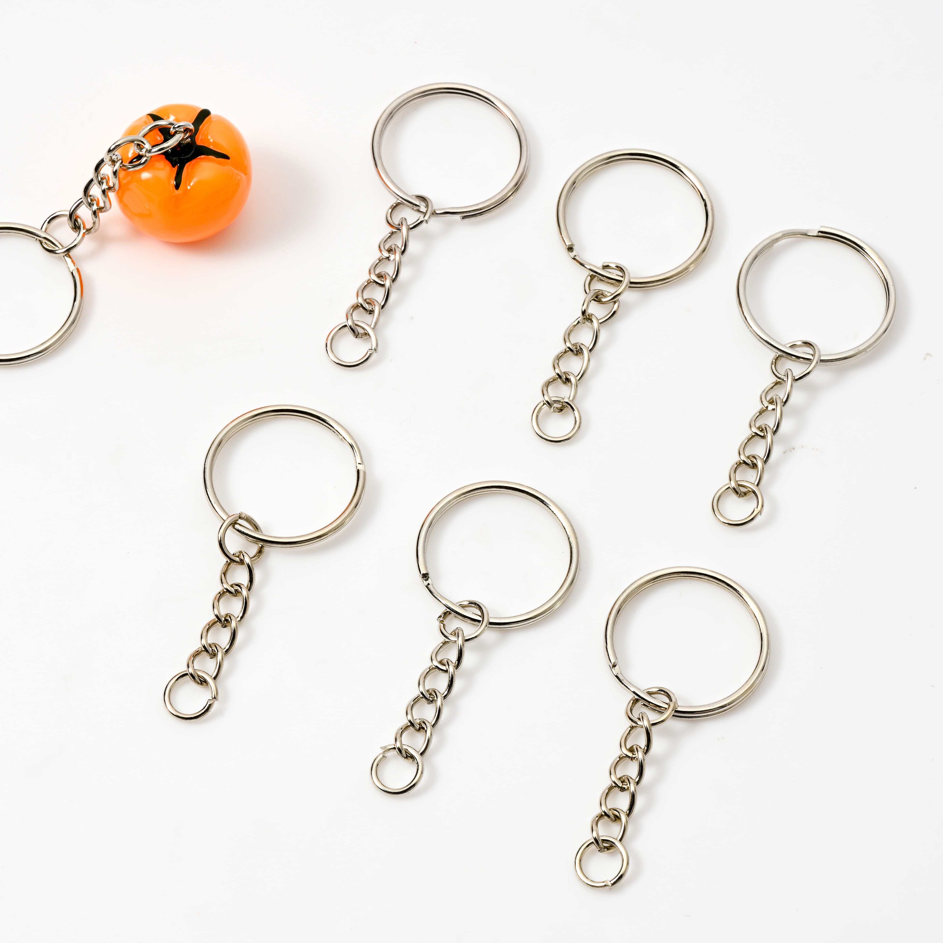 25mm Rhodium Split Keyrings, 50ct. by Bead Landing&#x2122;