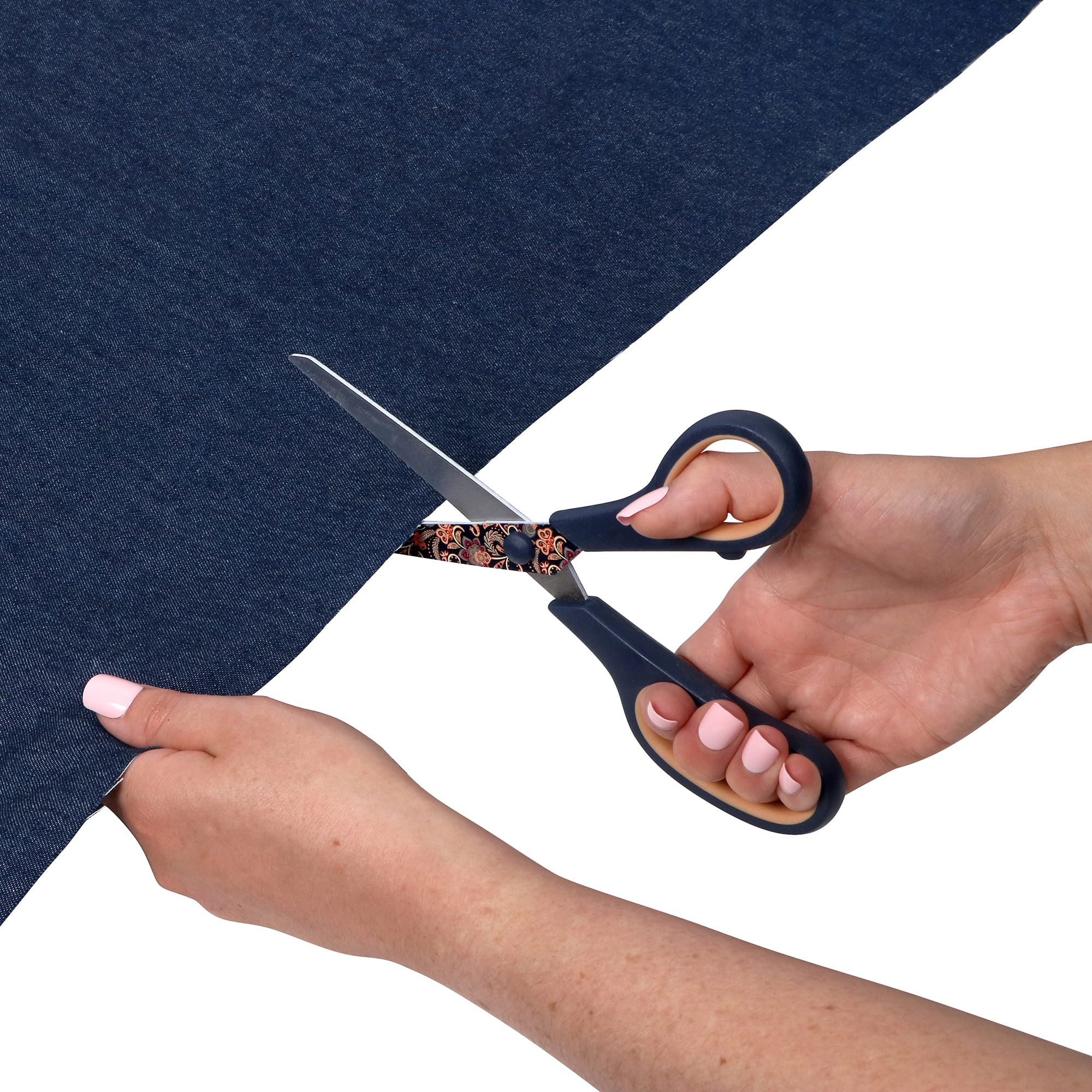 SINGER® Paisley Polka Dot Printed 8.5 Fabric Scissors & 5.5 Detail Craft  Scissors Set