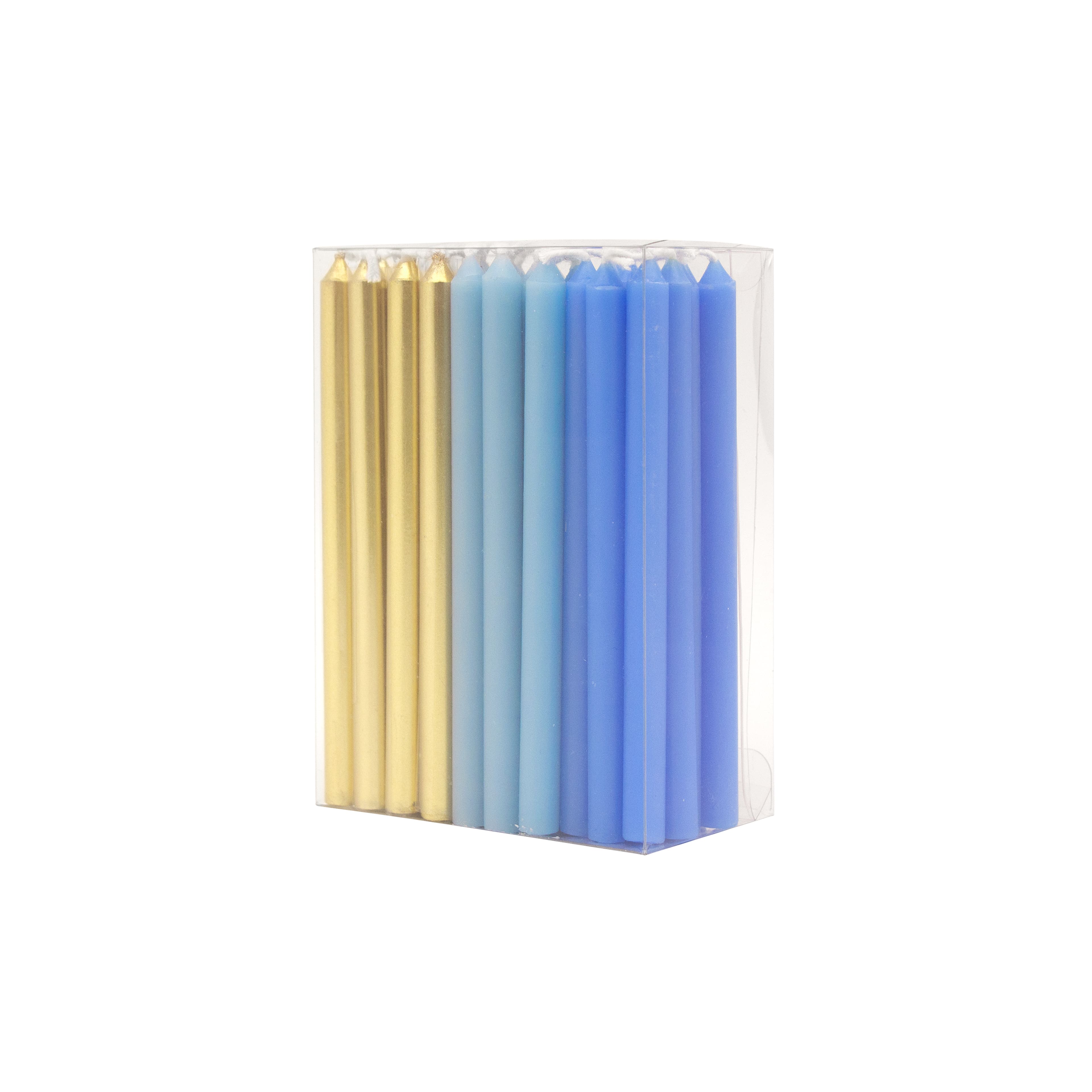 4.5&#x22; Gold &#x26; Blue Hanukkah Candles, 45ct. by Ashland&#xAE;