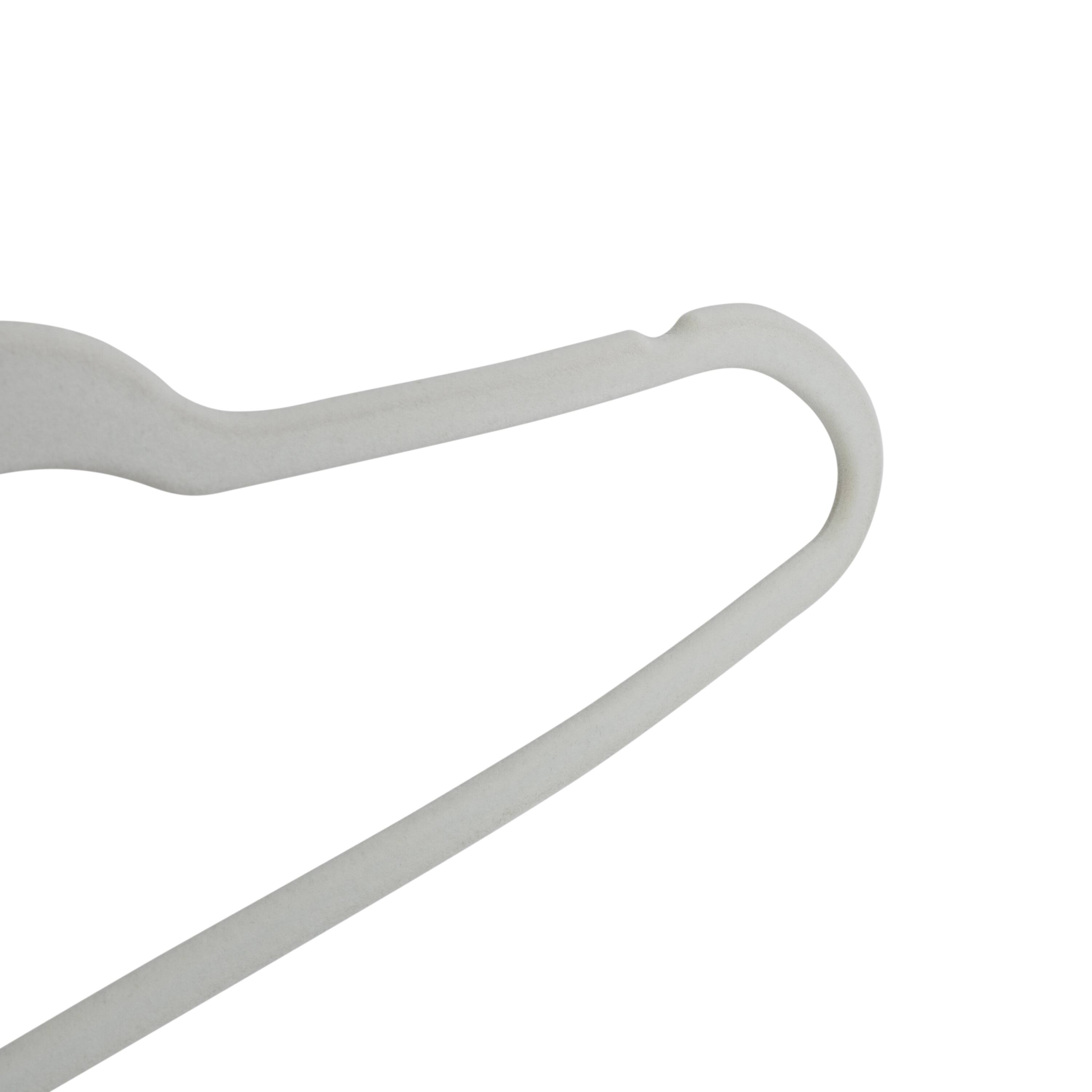 Honey Can Do White Slim-Profile Non-Slip Velvet Hangers, 35ct.