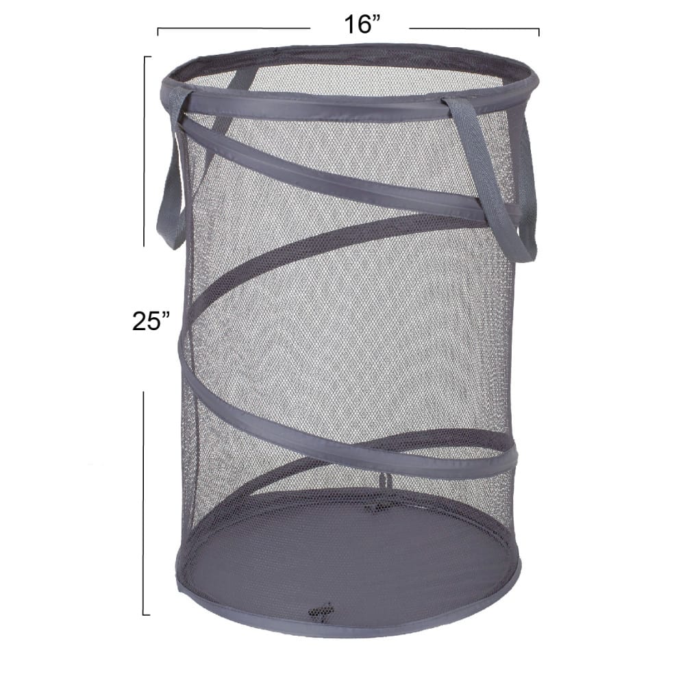 Household Essentials 25&#x22; Pop-Up Mesh Laundry Hamper