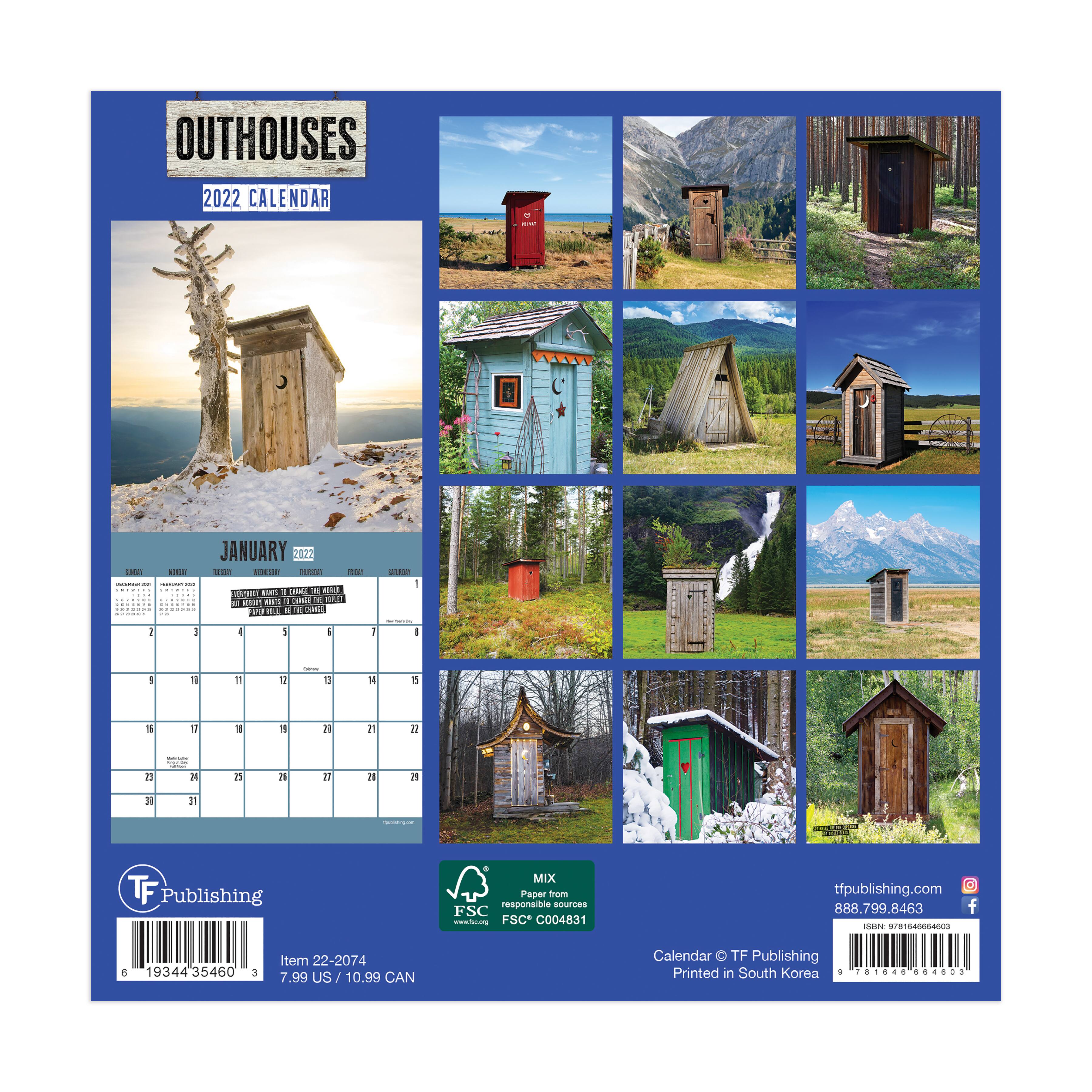 2022 Outhouses Mini Calendar Michaels 2022 Outhouse Calendar