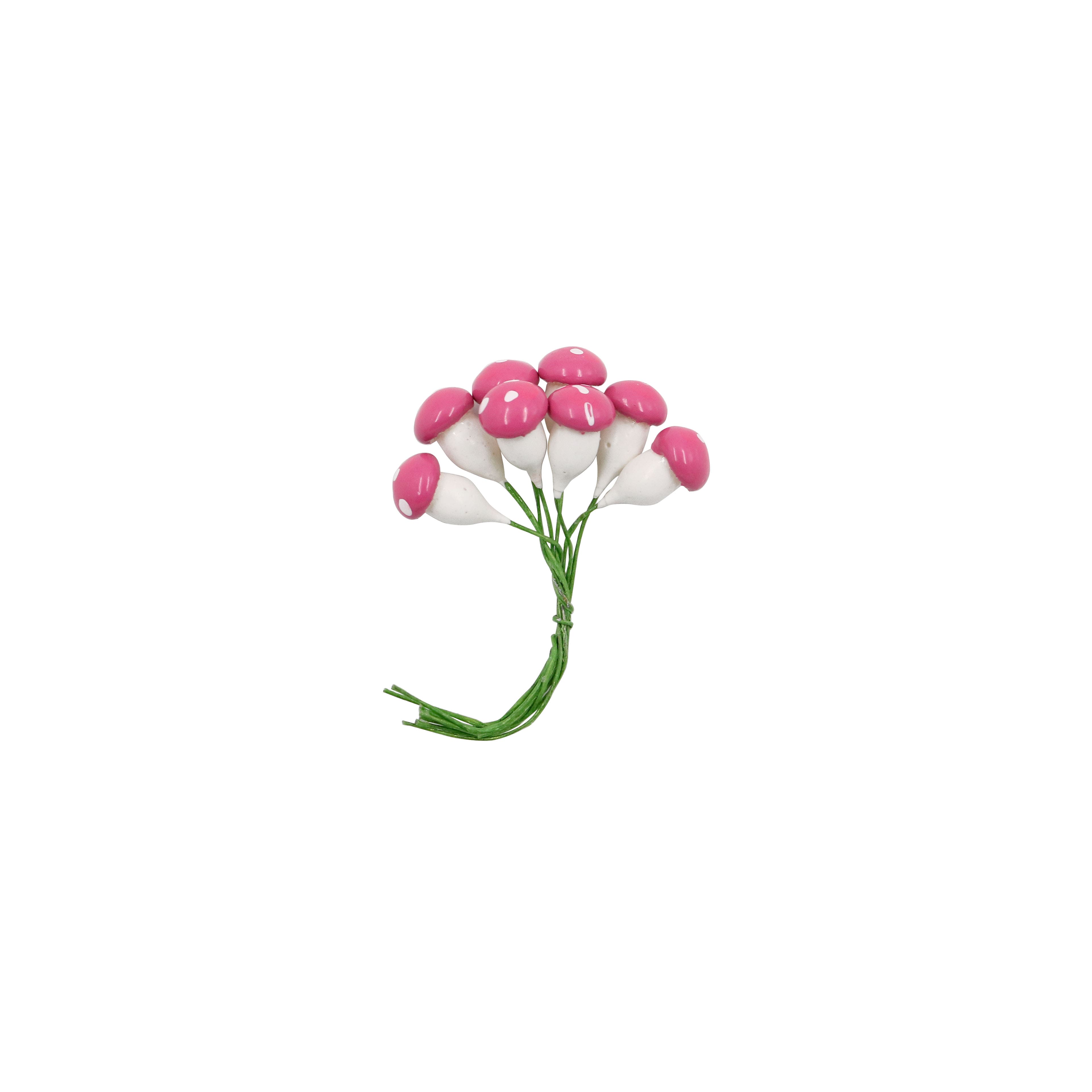 Mini Spring Pink &#x26; Orange Mushrooms by Ashland&#xAE;