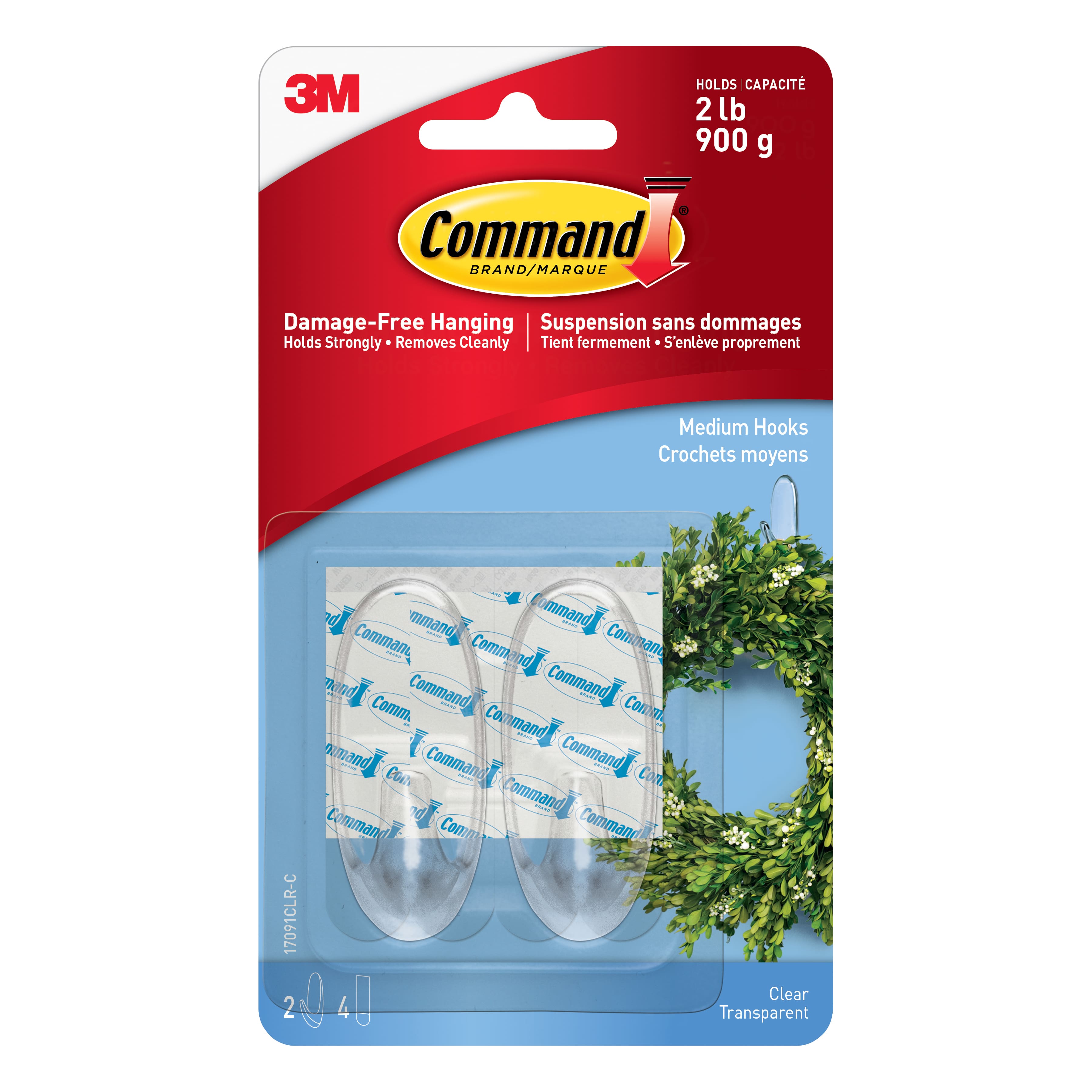 12 Pack: Command&#x2122; Clear Hooks