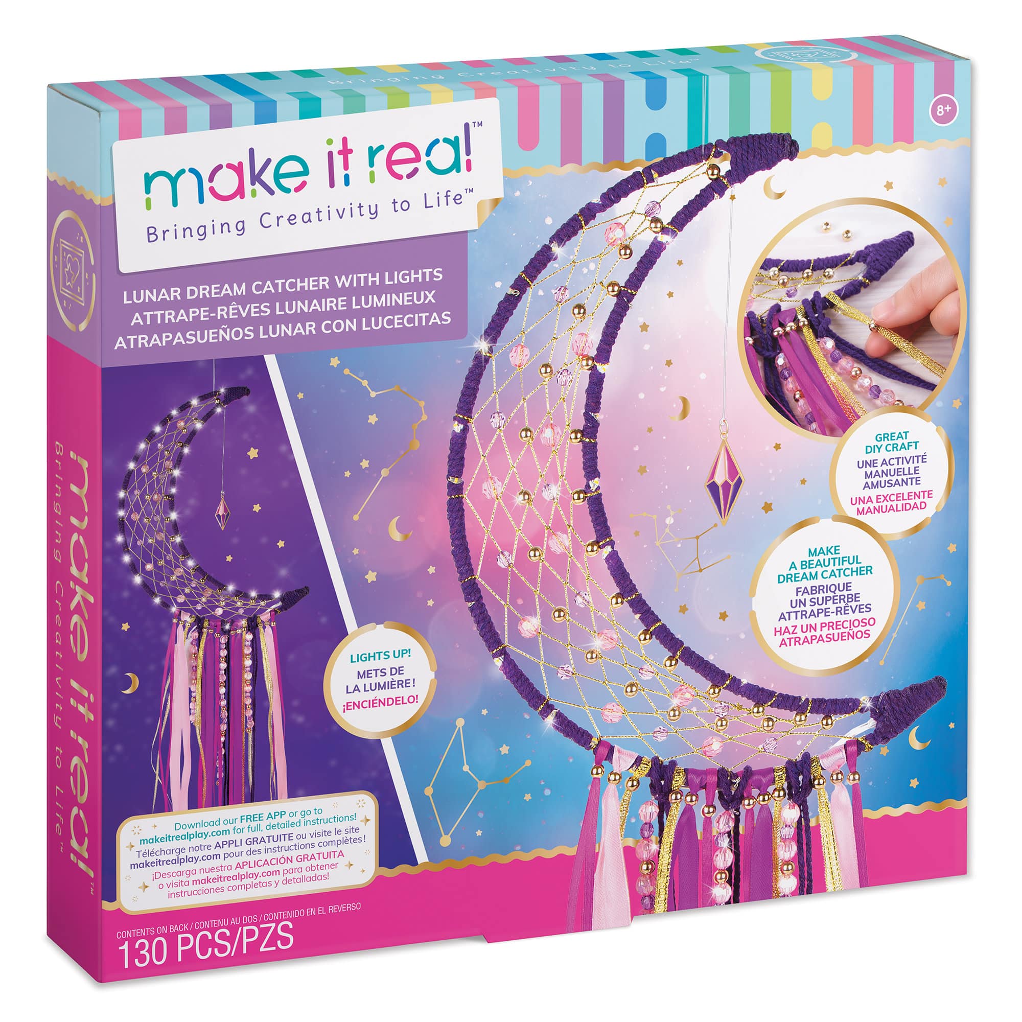 Make It Real&#x2122; DIY Lunar Dream Catcher with Lights Kit