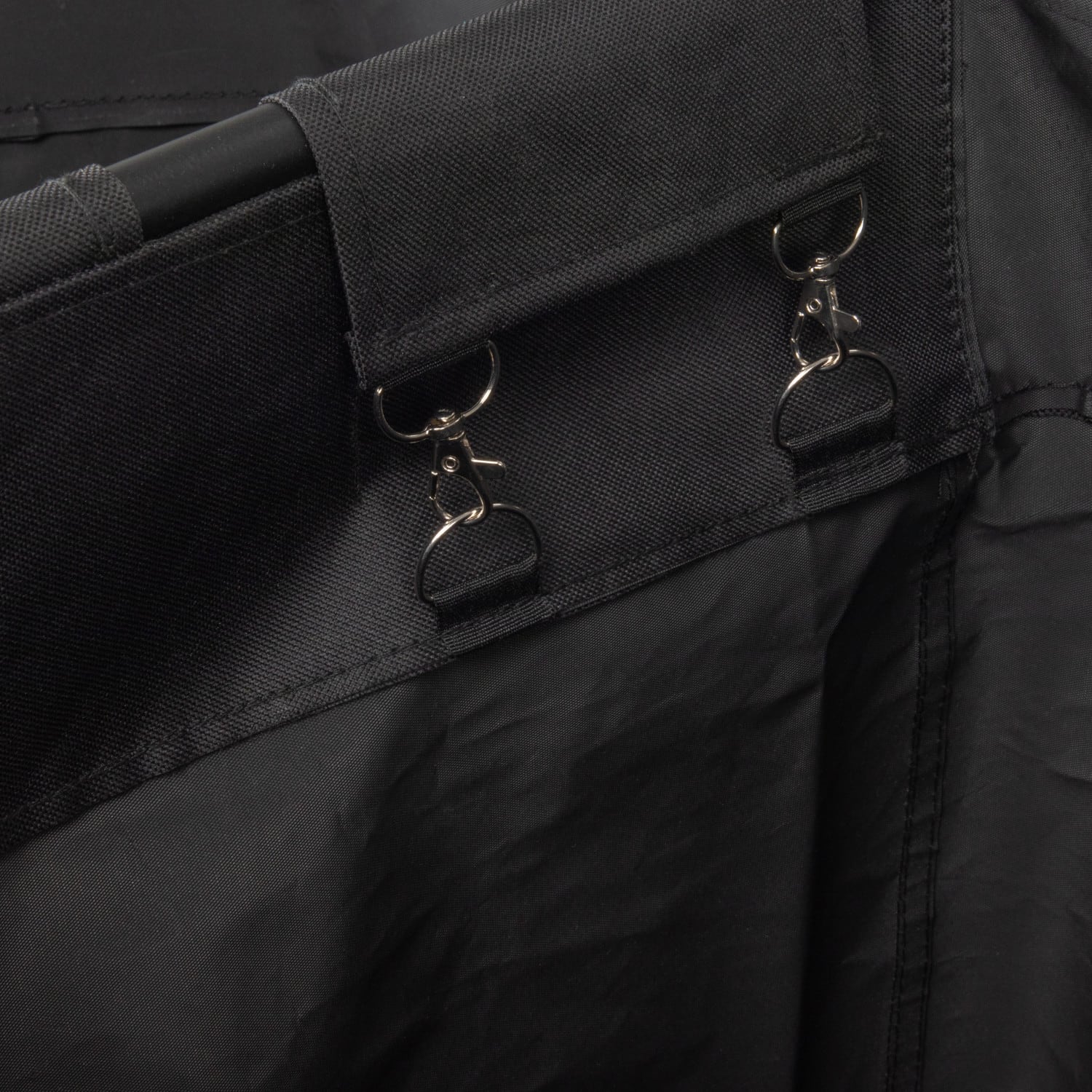 Household Essentials 34" Long Black 3-Bag Rolling Laundry Sorter