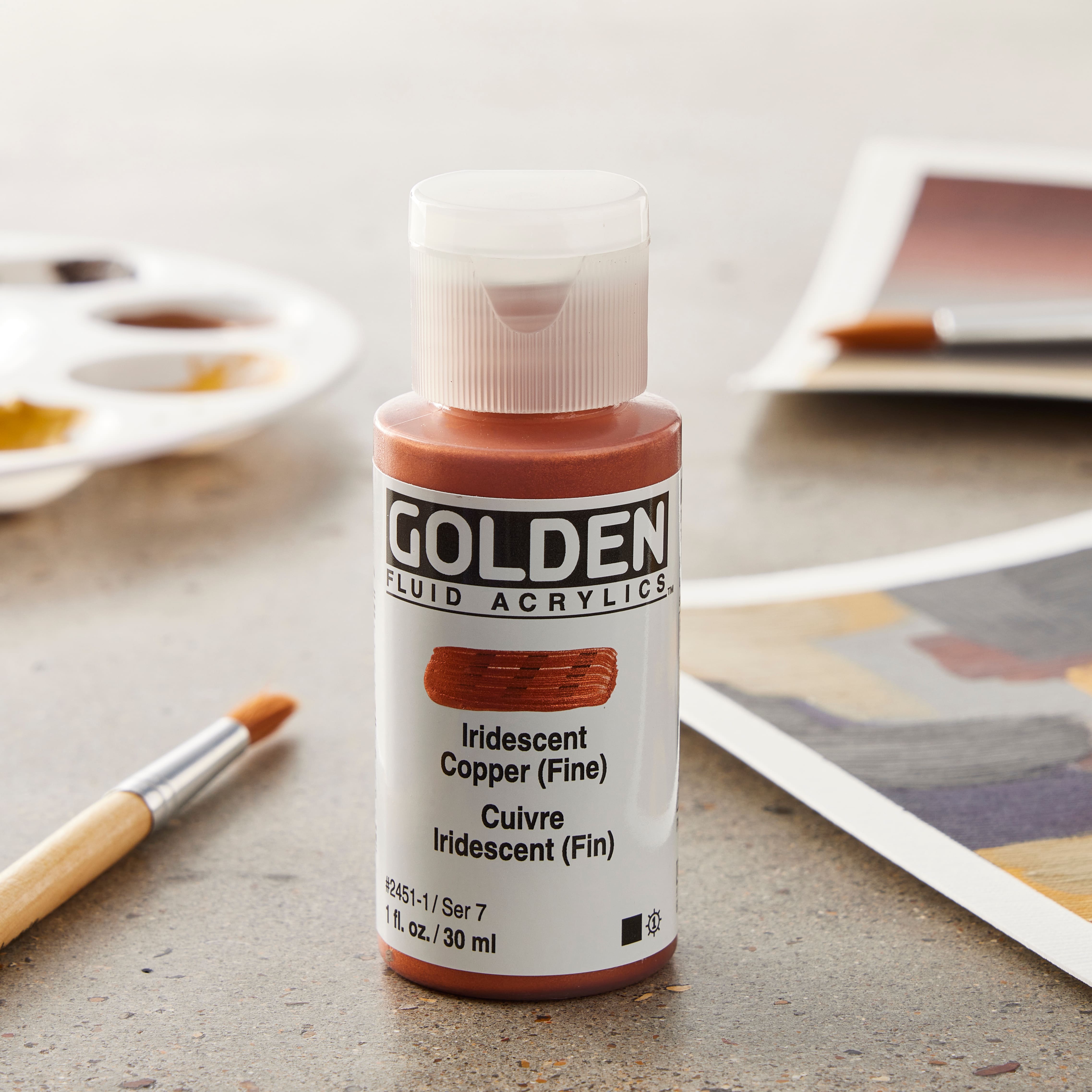Golden&#xAE; Iridescent Fluid Acrylics, 1oz.