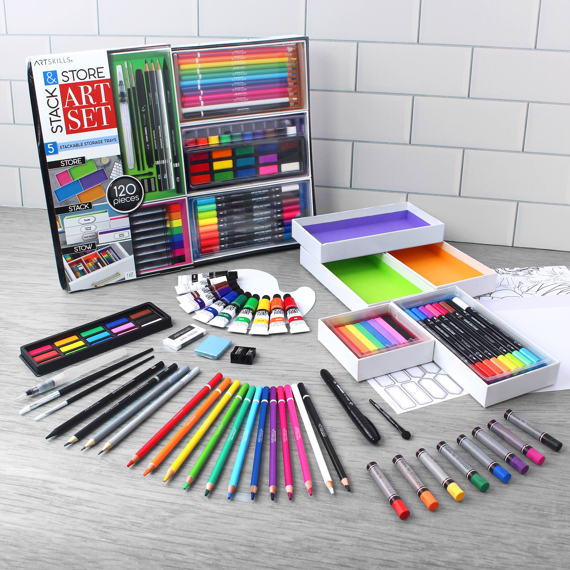 ArtSkills® Art Set with Drawer Storage Organizers