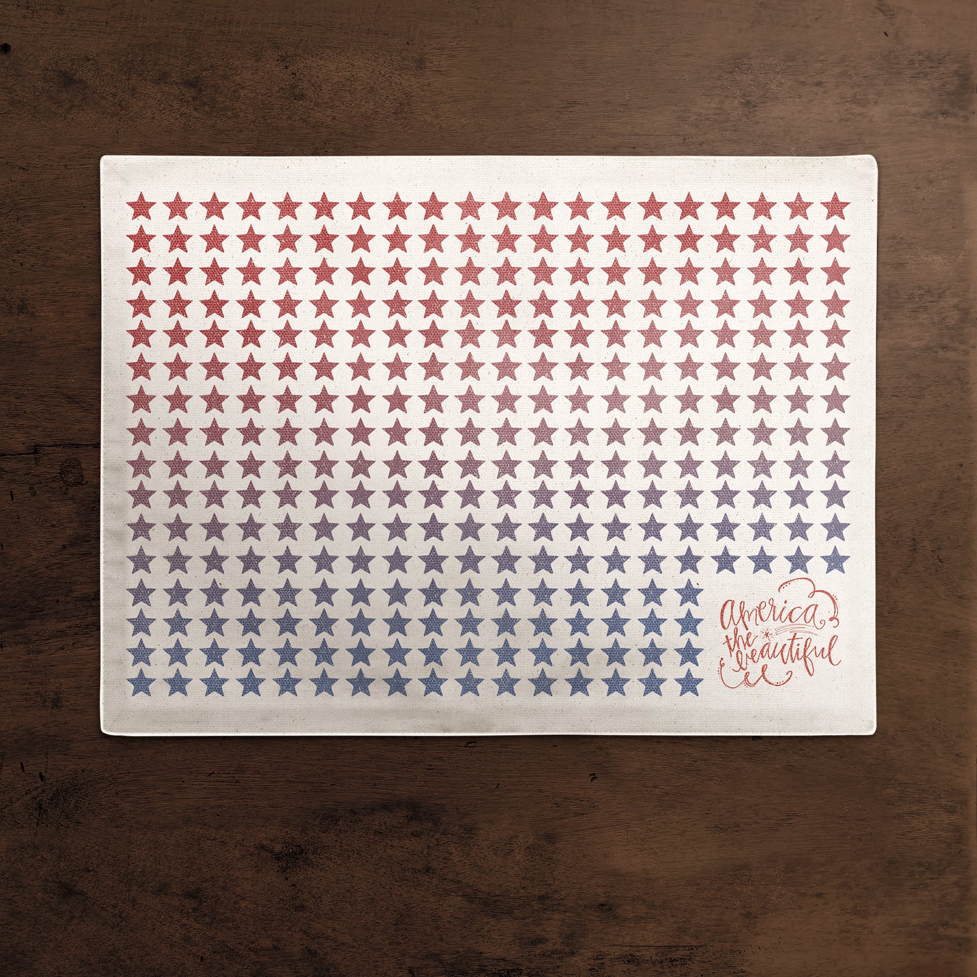Gradient Stars Poly Twill Placemat