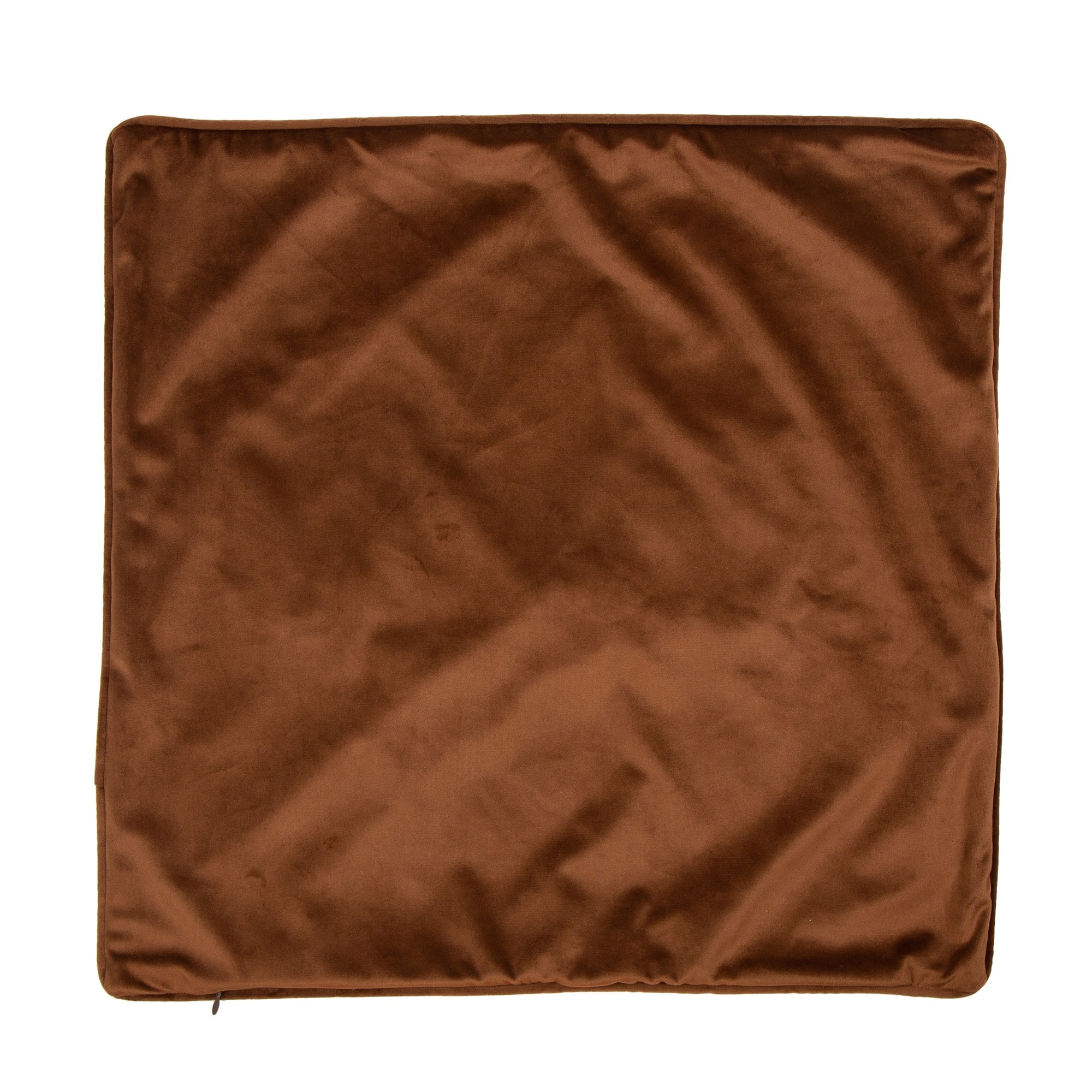 Glitzhome&#xAE; Orange Velvet Thankful Pillow Cover