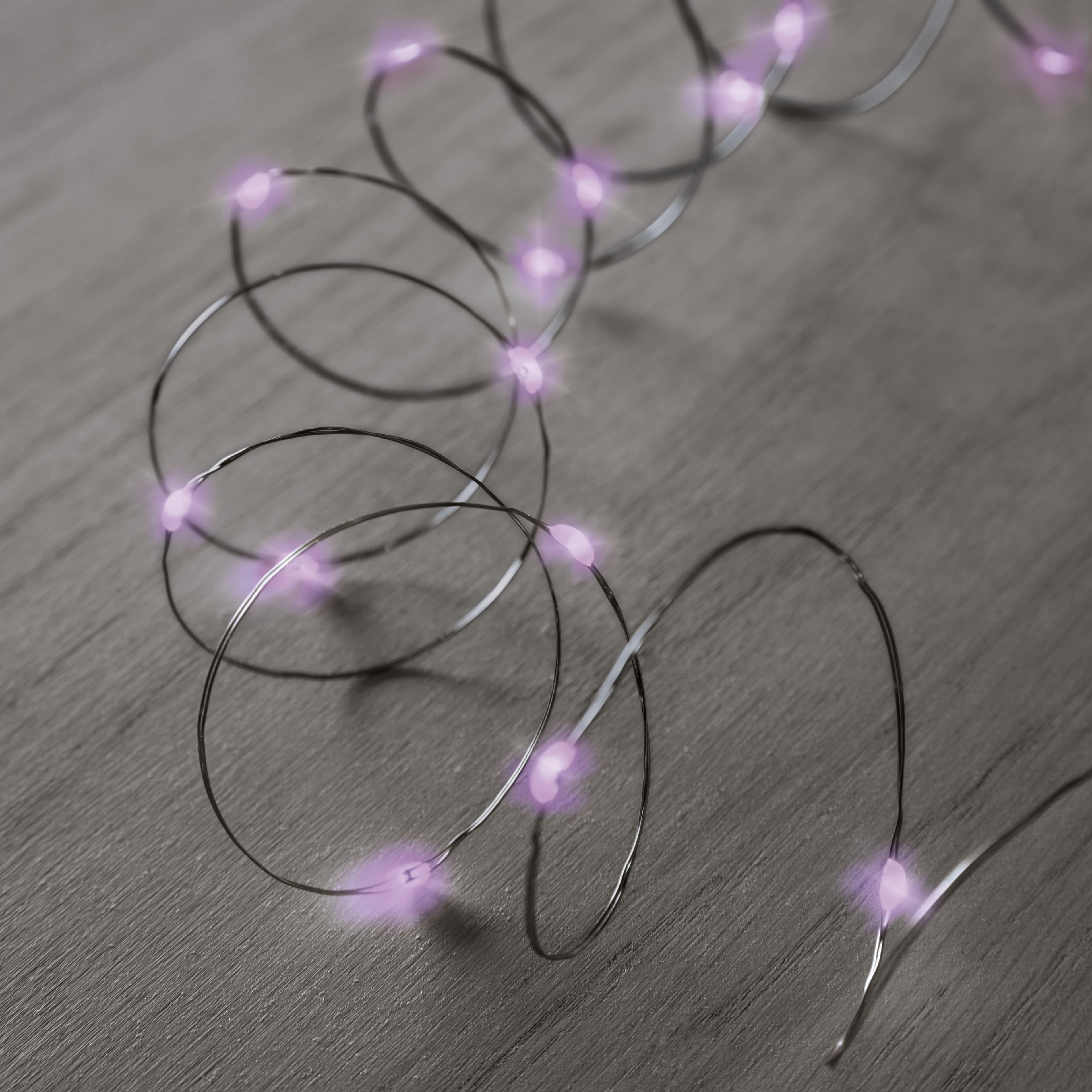 50ct. Color Changing Purple & Green LED String Lights by Ashland®