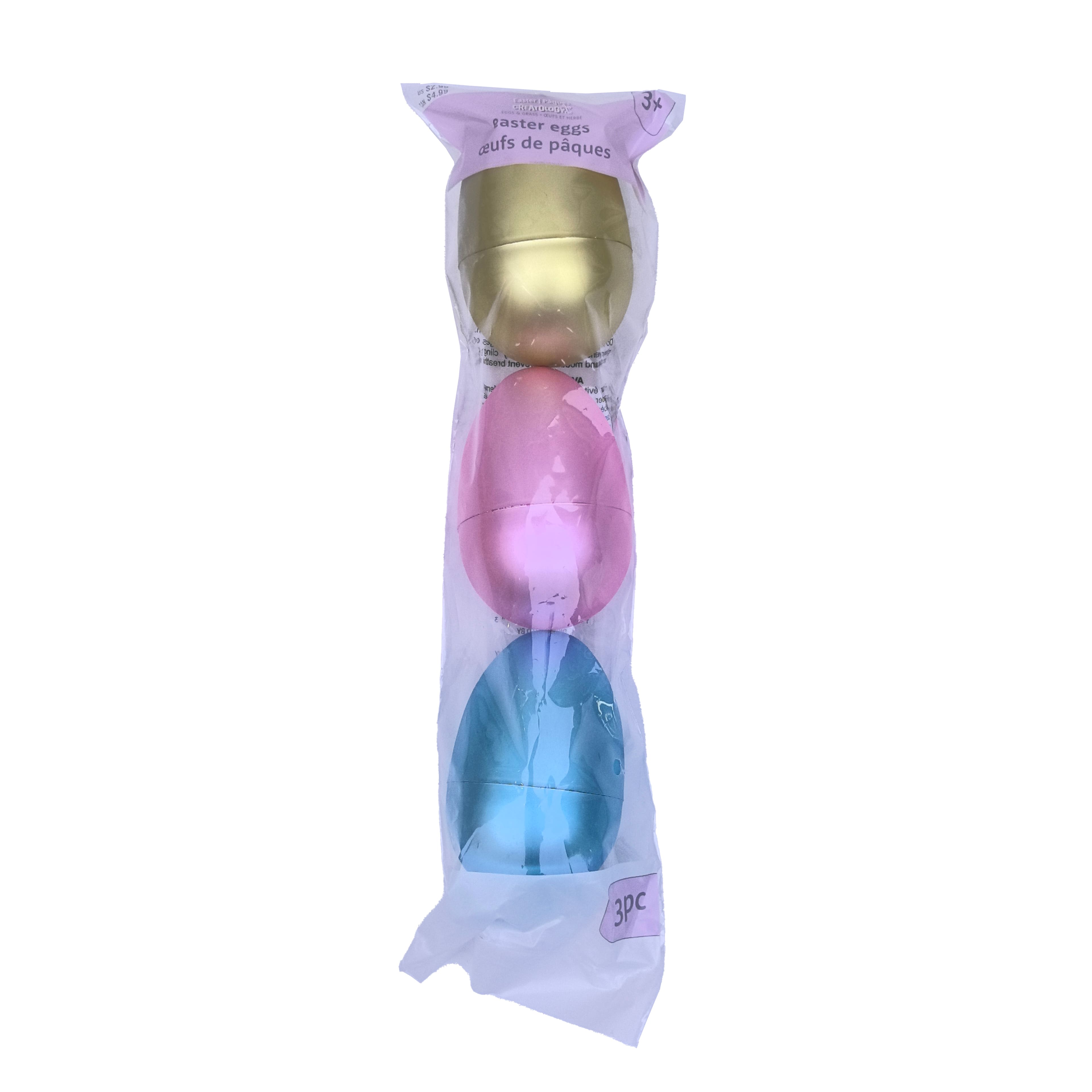 4" Metallic Fillable Plastic Easter Eggs by Creatology™