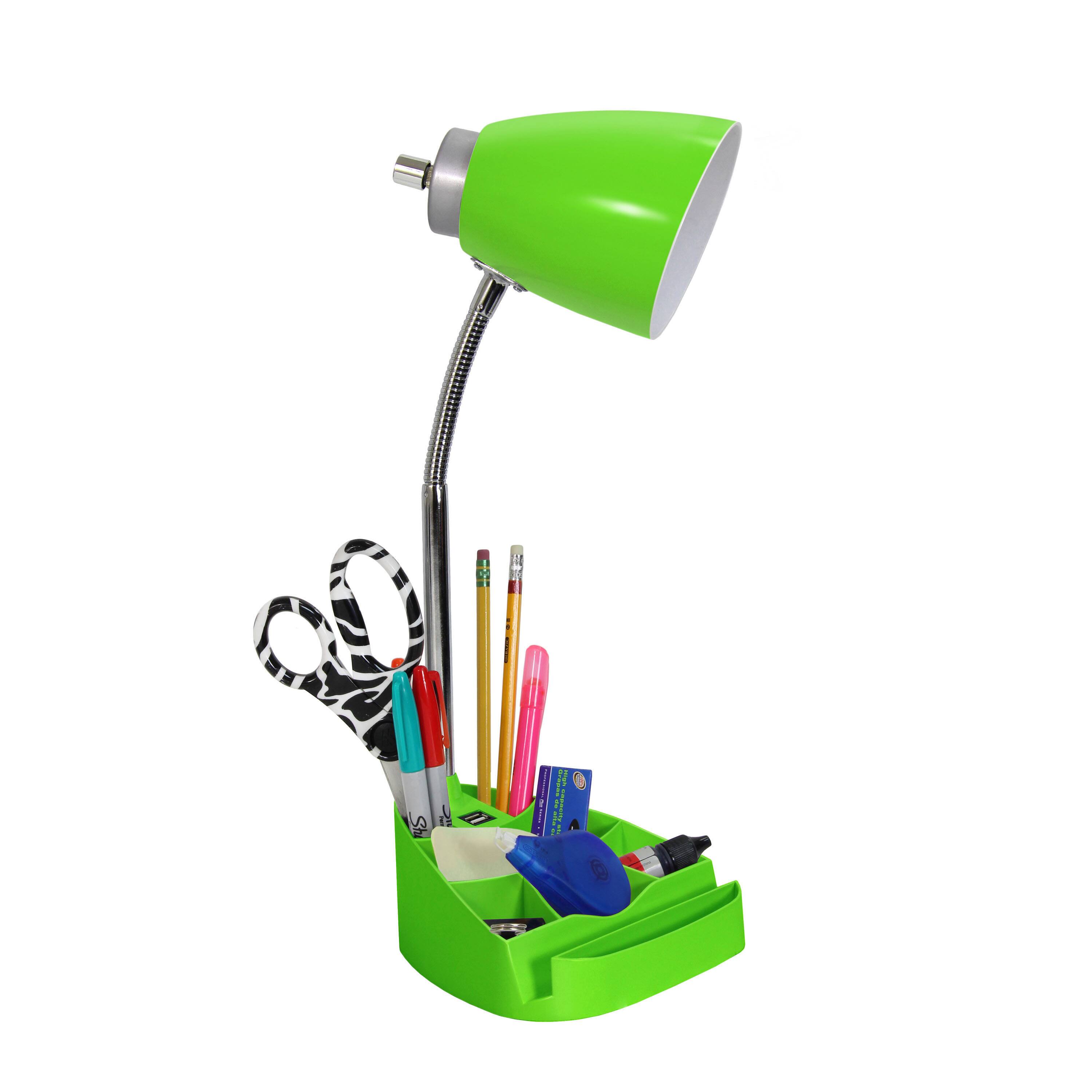 LimeLights 18.5&#x22; Gooseneck Desk Lamp with Tablet Stand and USB Port