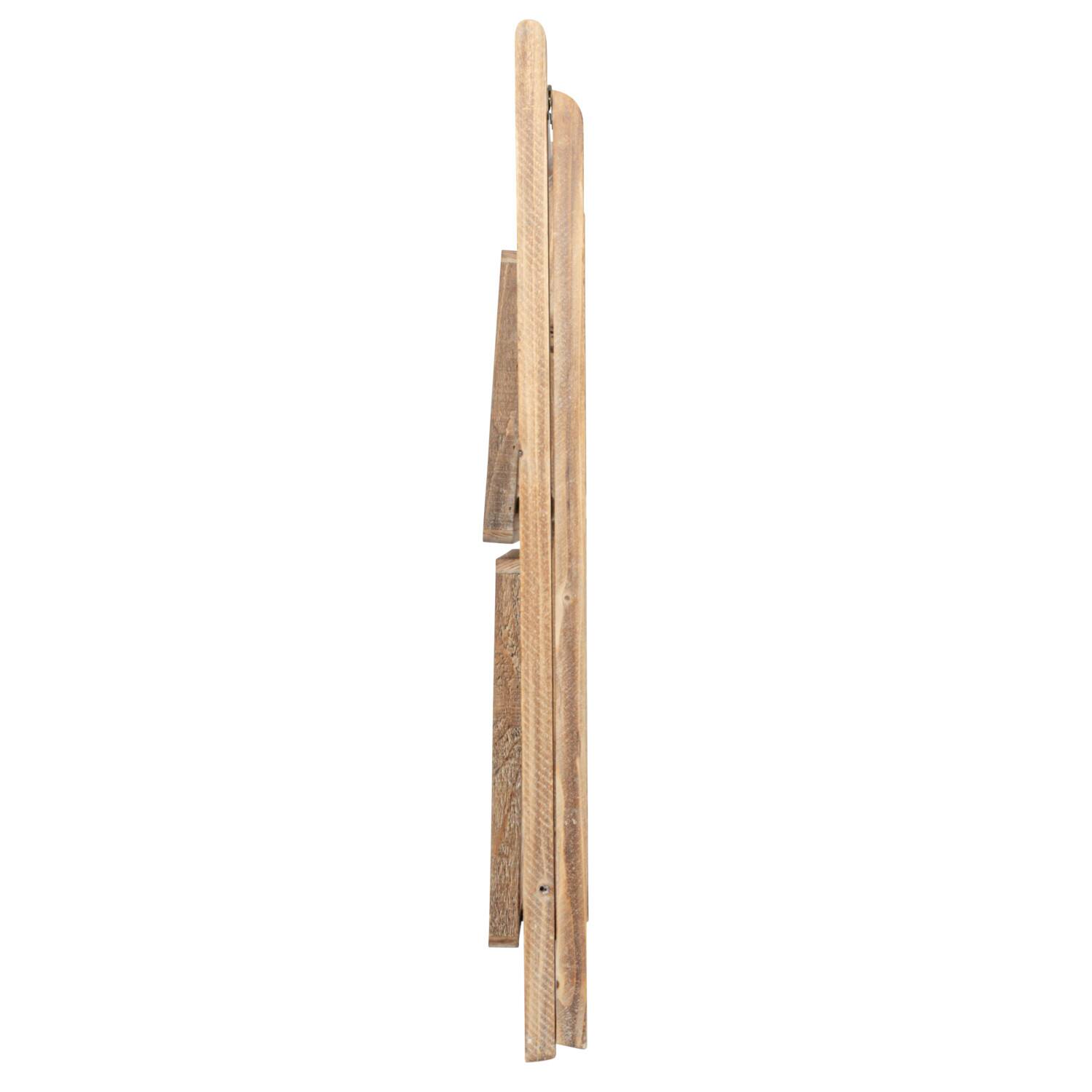Hello Honey&#xAE; 3ft. 2-Tier Natural Wood Folding Storage Stand