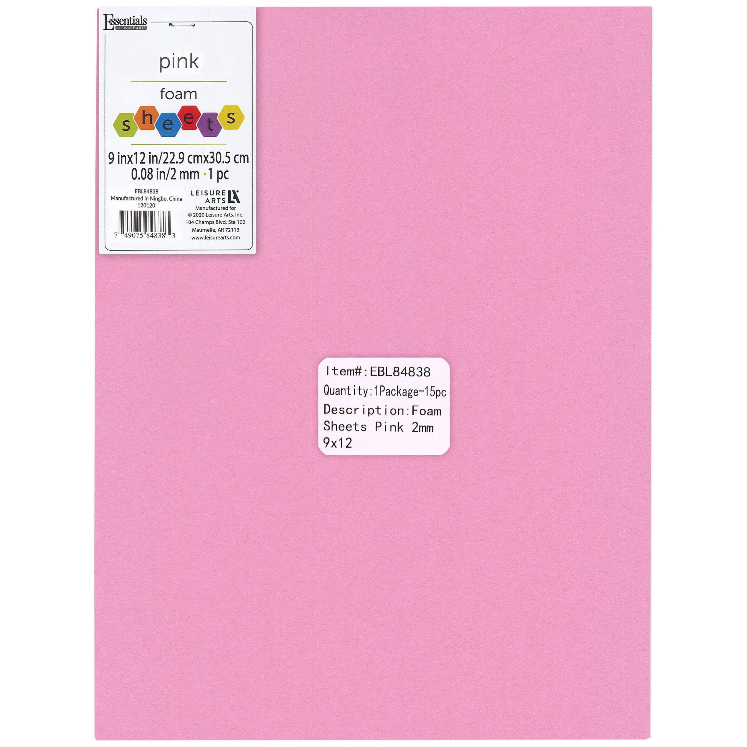 Essentials by Leisure Arts 9" x 12" Foam Sheets, 15ct.