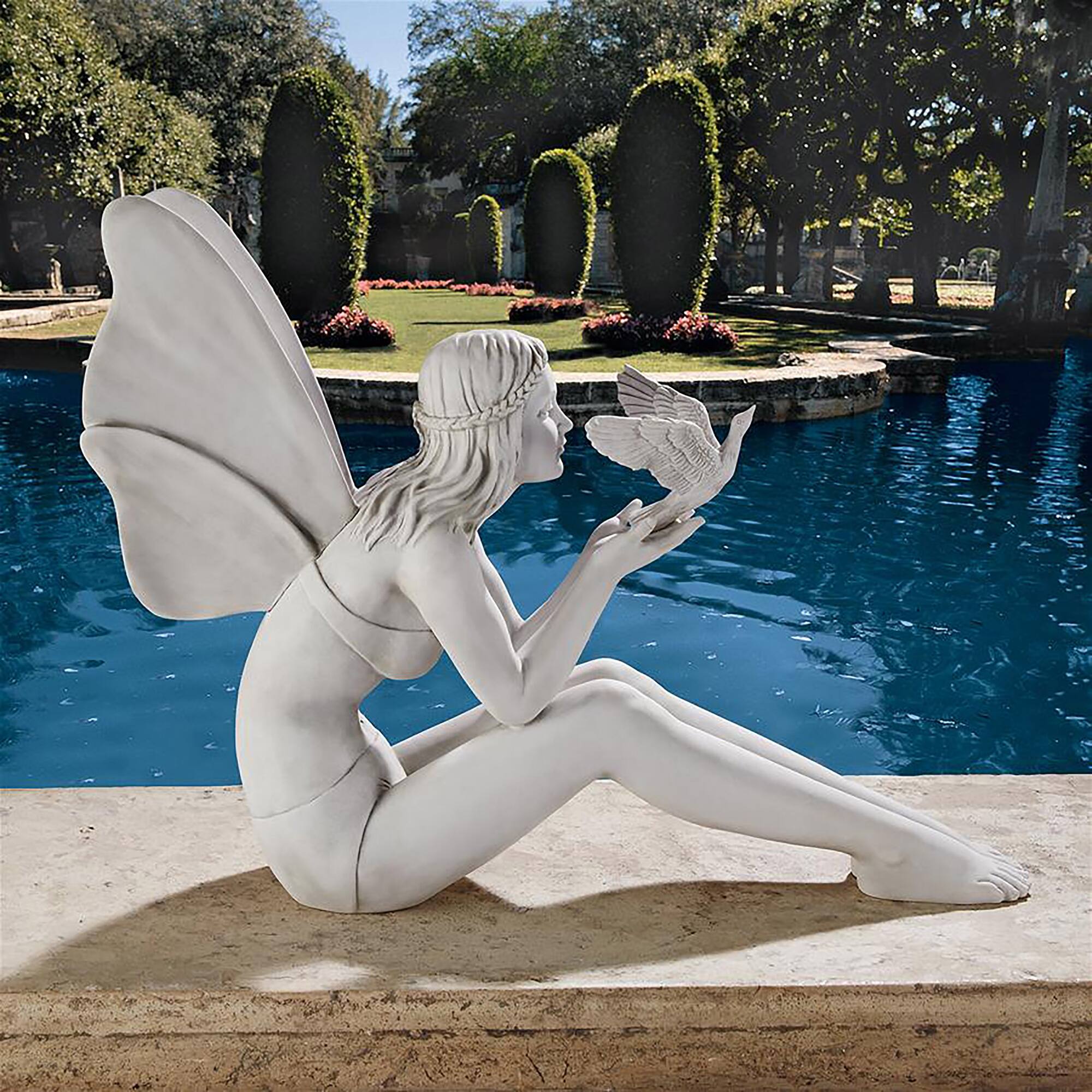 Design Toscano 24" Bird Fairy of Cecina Garden Statue