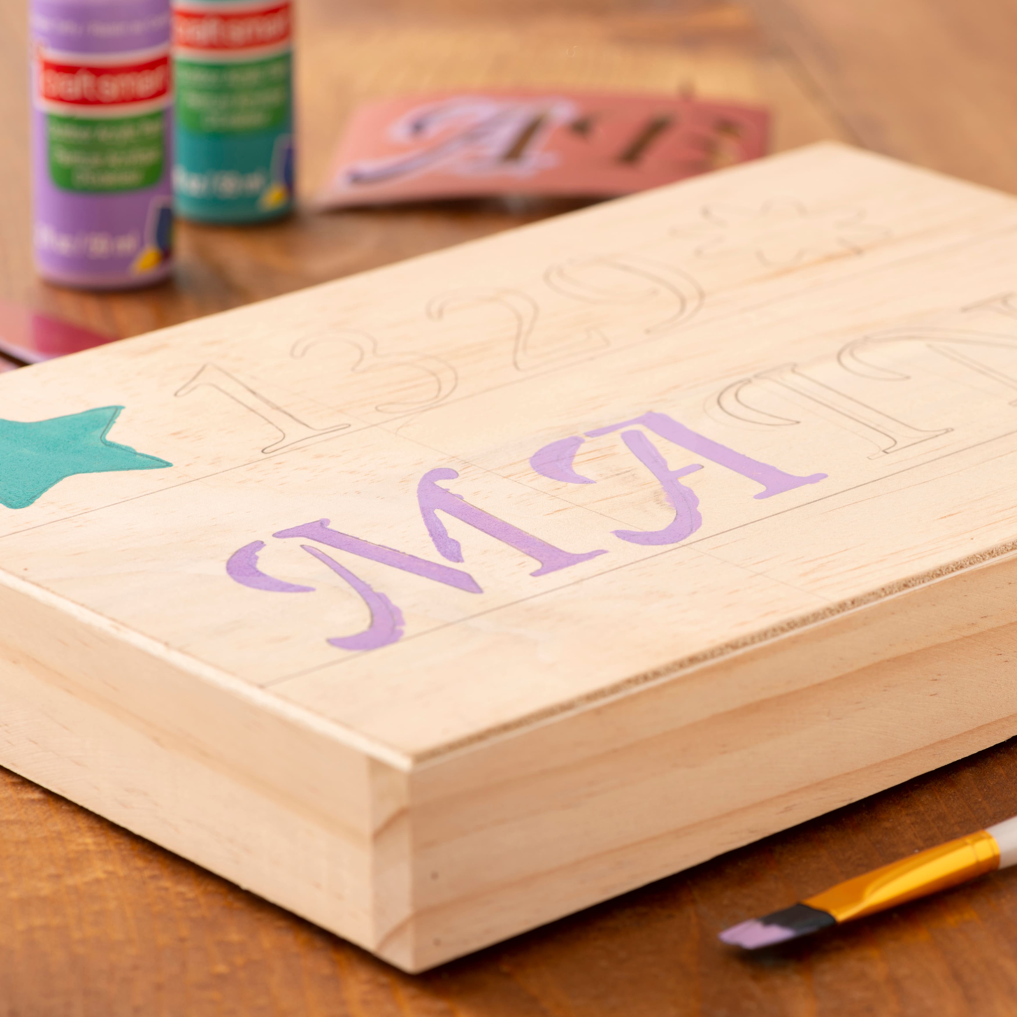 Ready to Finish Large Wooden Plaque by ArtMinds®