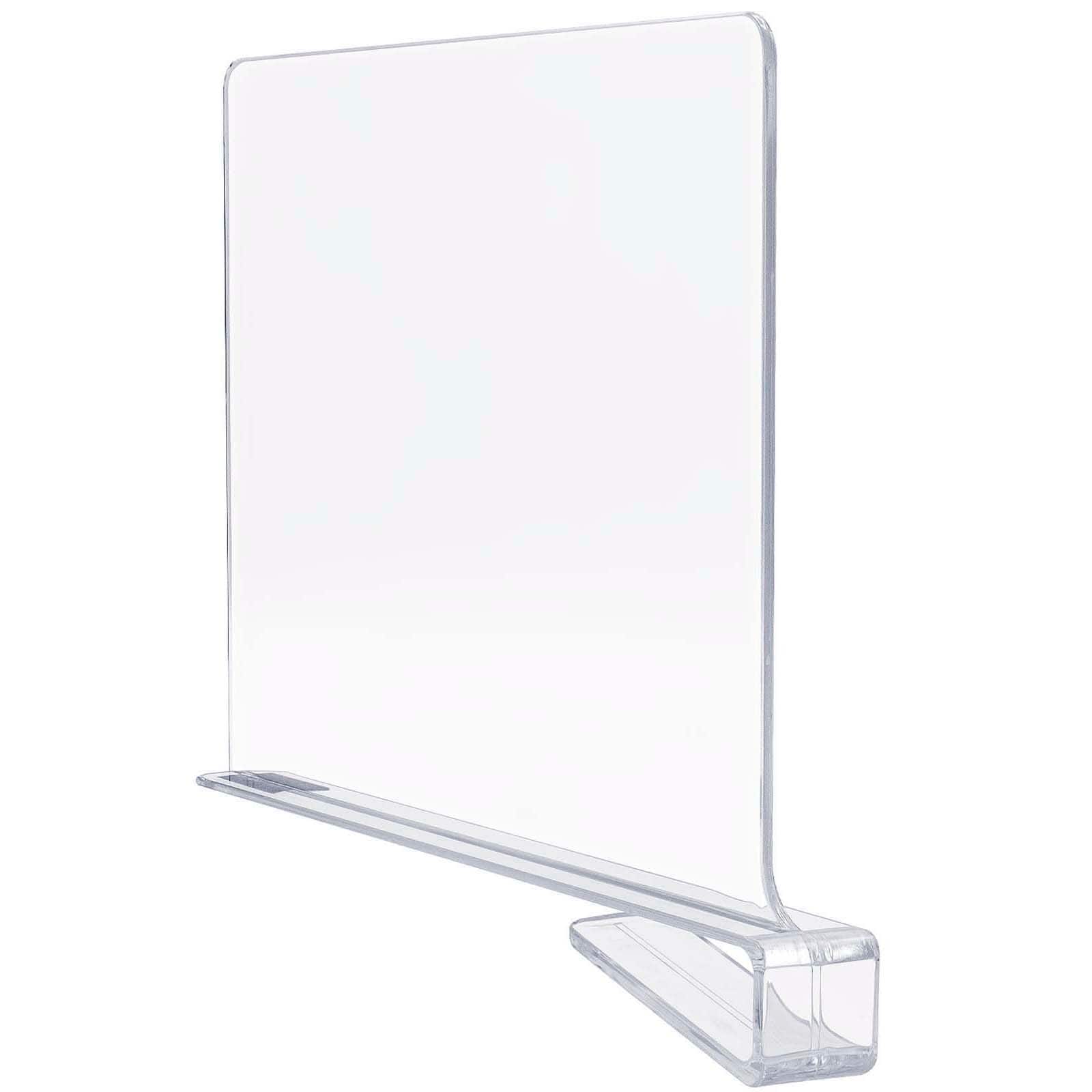Sorbus 12.75" Modern Clear Acrylic Shelf Dividers