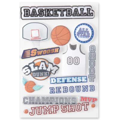 Signature™ Basketball Dimensional Stickers by Recollections™ | Michaels