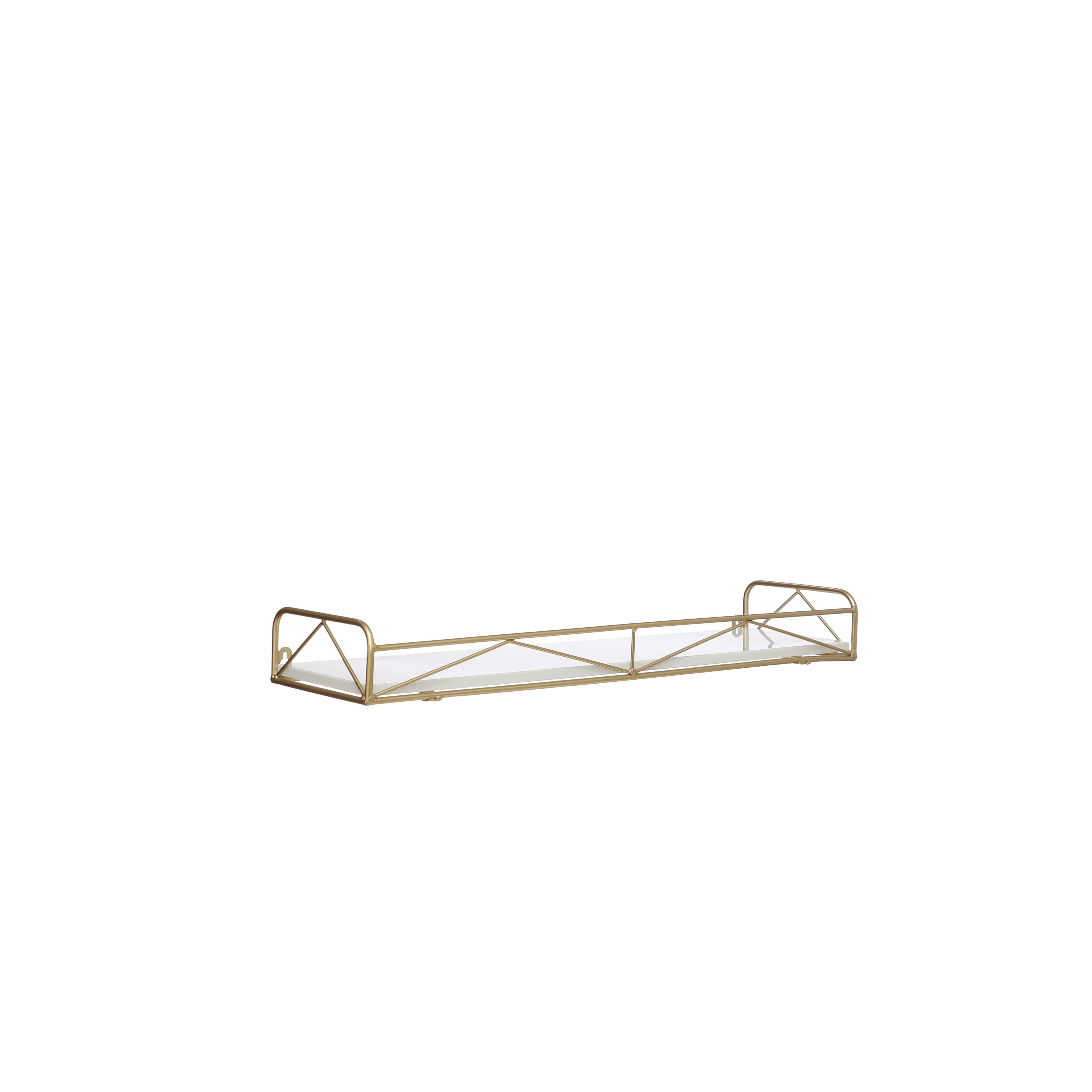 Small Gold &#x26; White Wall Shelf by Ashland&#xAE;