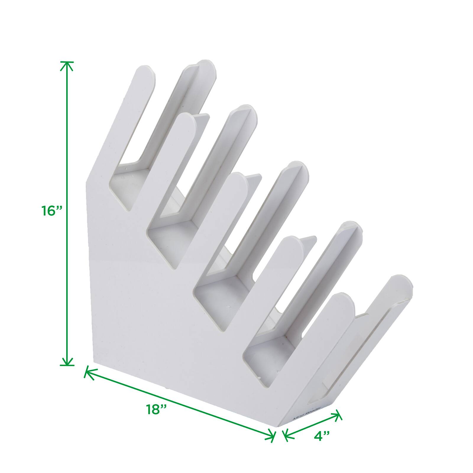 Mind Reader 4 Compartment Acrylic Cup &#x26; Lid Storage Organizer
