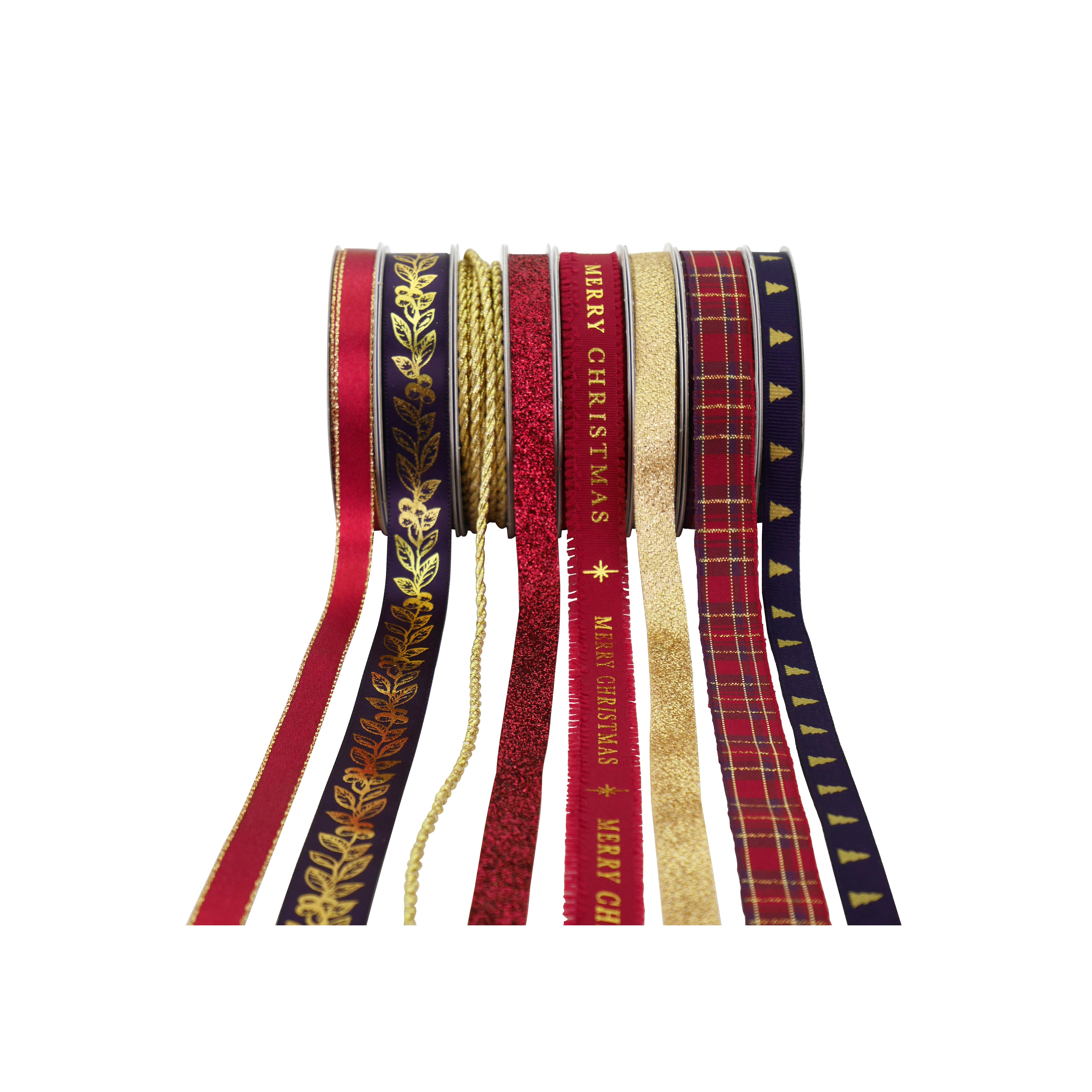 Burgundy Christmas Value Pack Ribbon by Celebrate It&#xAE;
