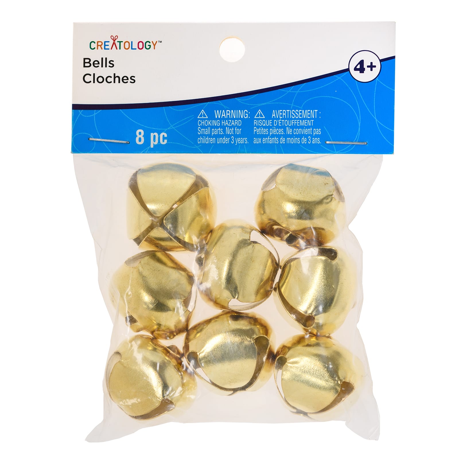2 Frosted Gold 30mm Jingle Bells for Crafts 