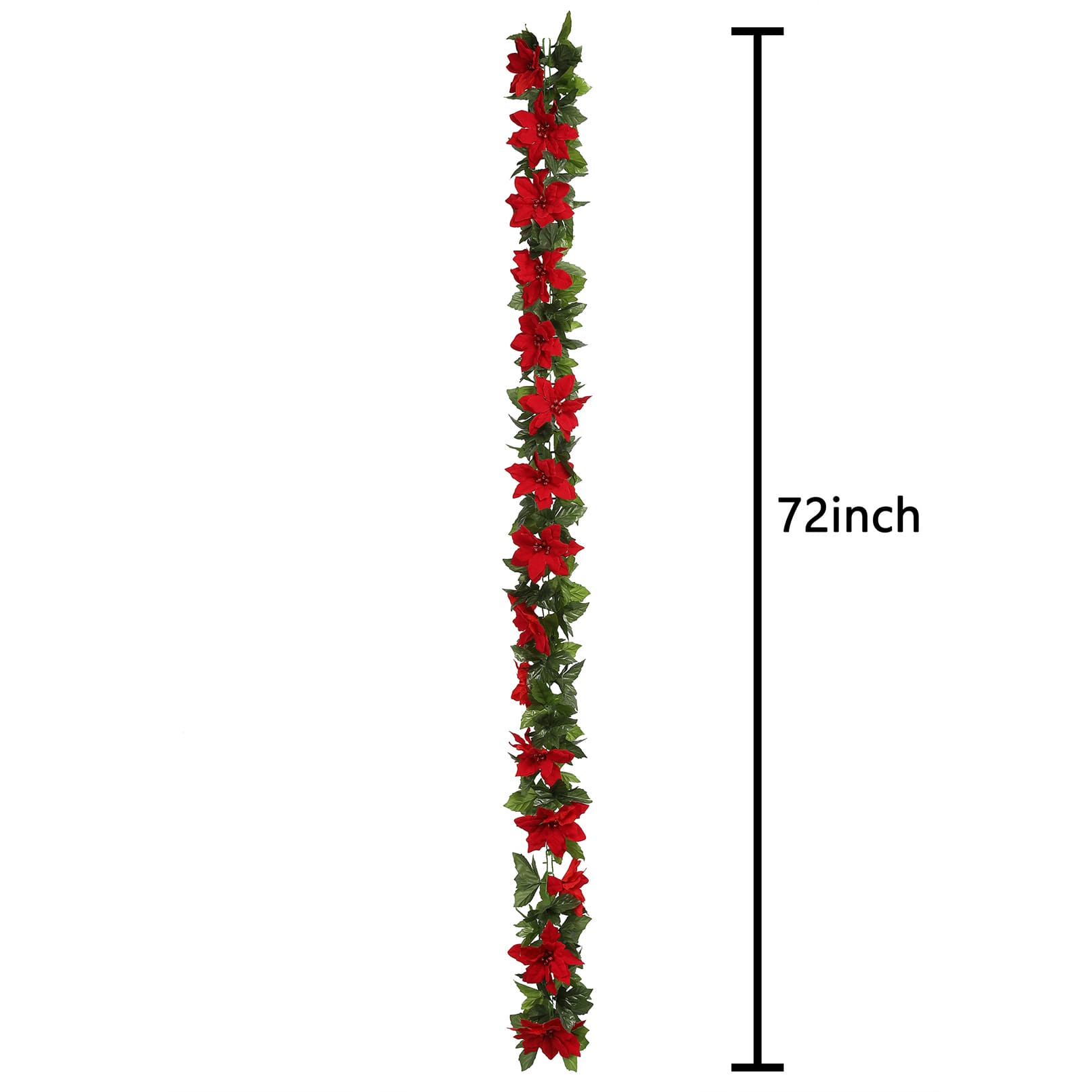 6ft. Red &#x26; Green Poinsettia Chain Garland by Ashland&#xAE;
