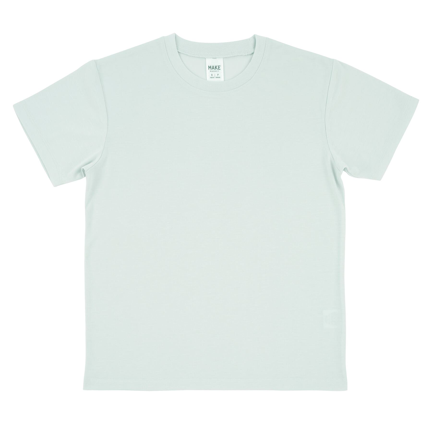 Light Gray Sublimation Short Sleeve Crew Neck Youth T-Shirt by Make Market®