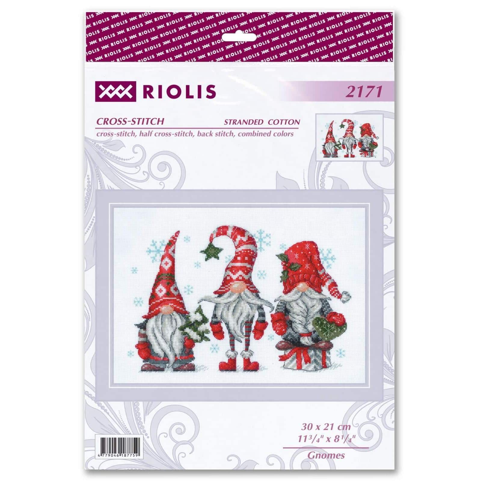 RIOLIS Gnomes Counted Cross Stitch Kit