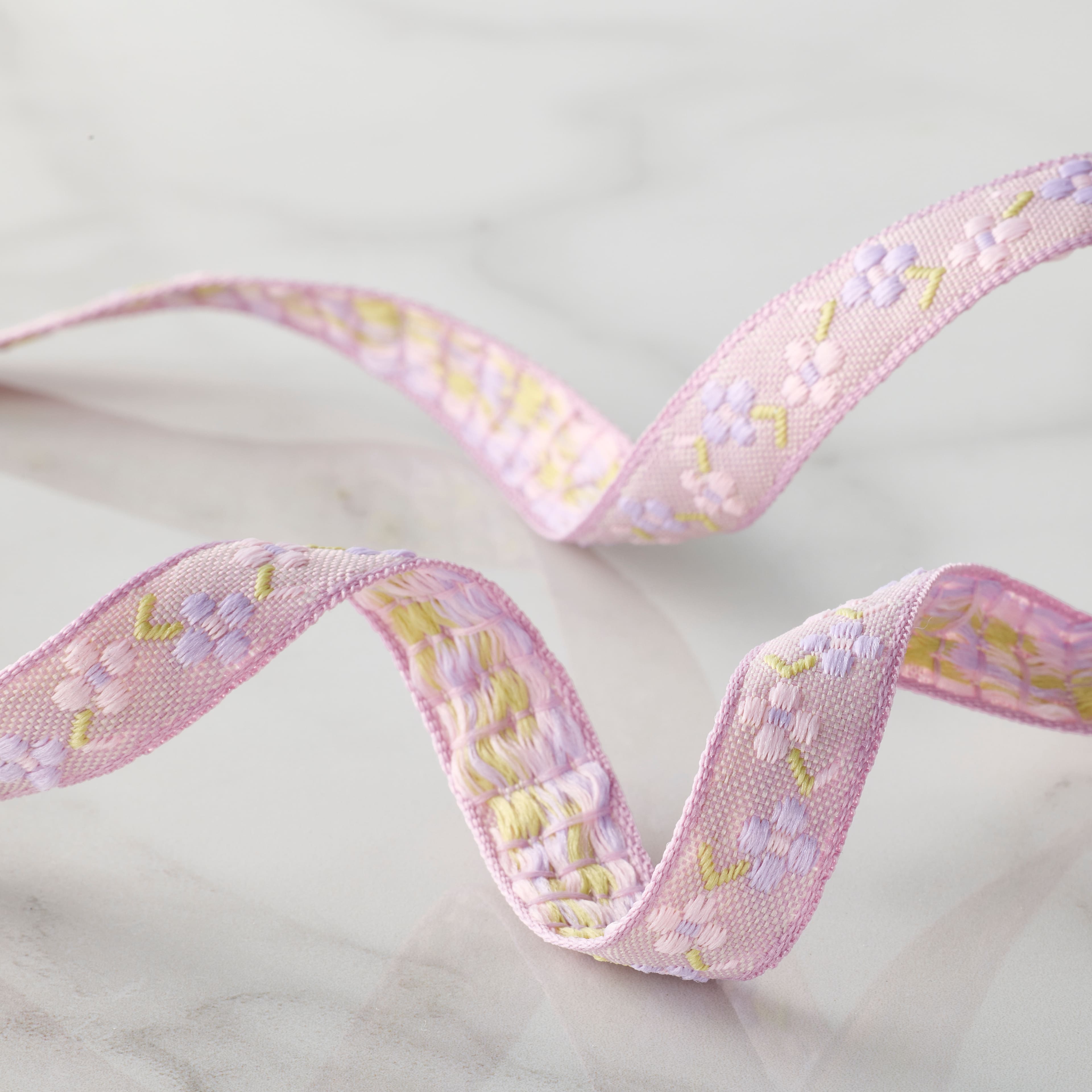 1/2" x 5yd. Purple Floral Ribbon by Celebrate It™ Classic
