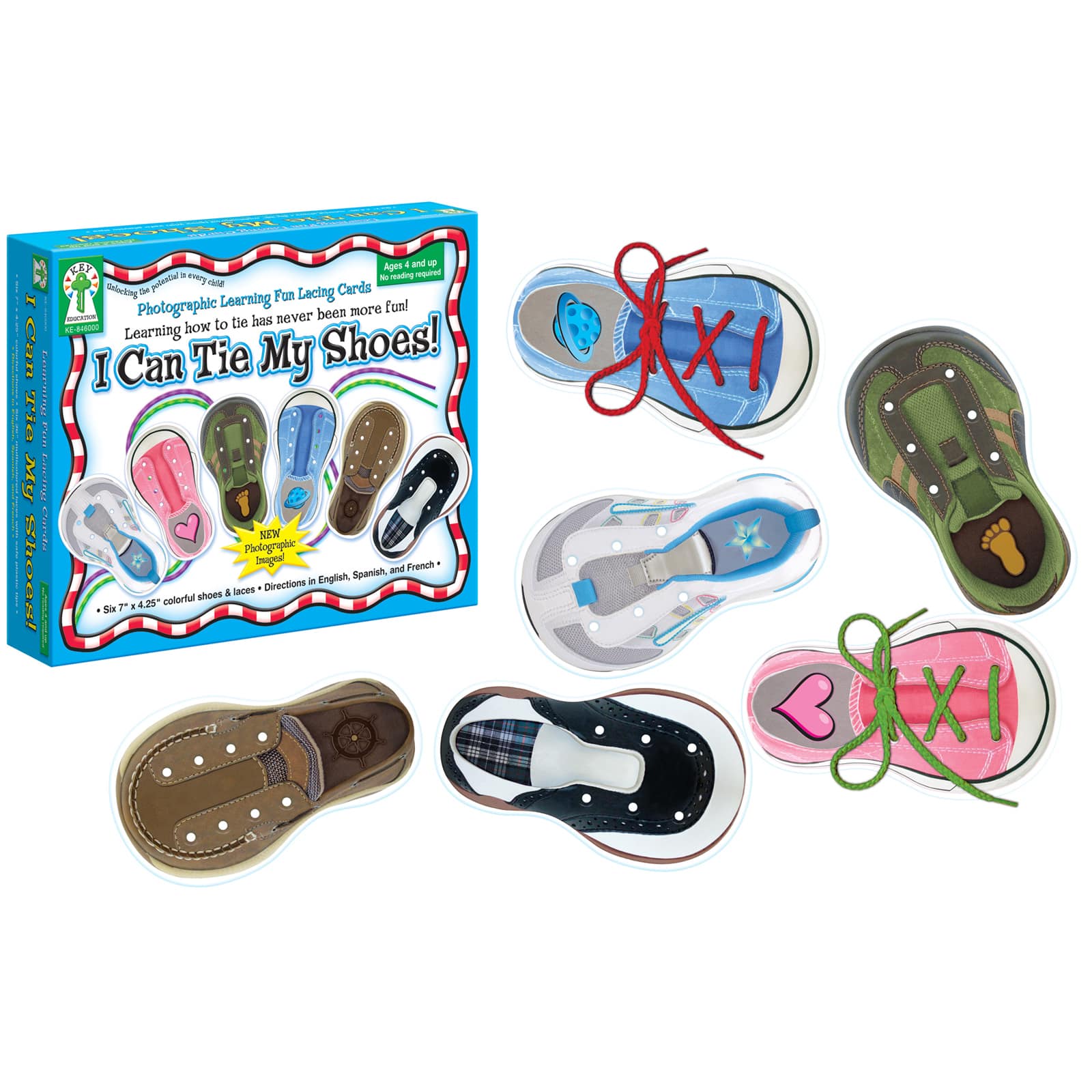 Toy Learn How To Tie Shoelaces Shoes Lacing Hand Coordination Development new. 