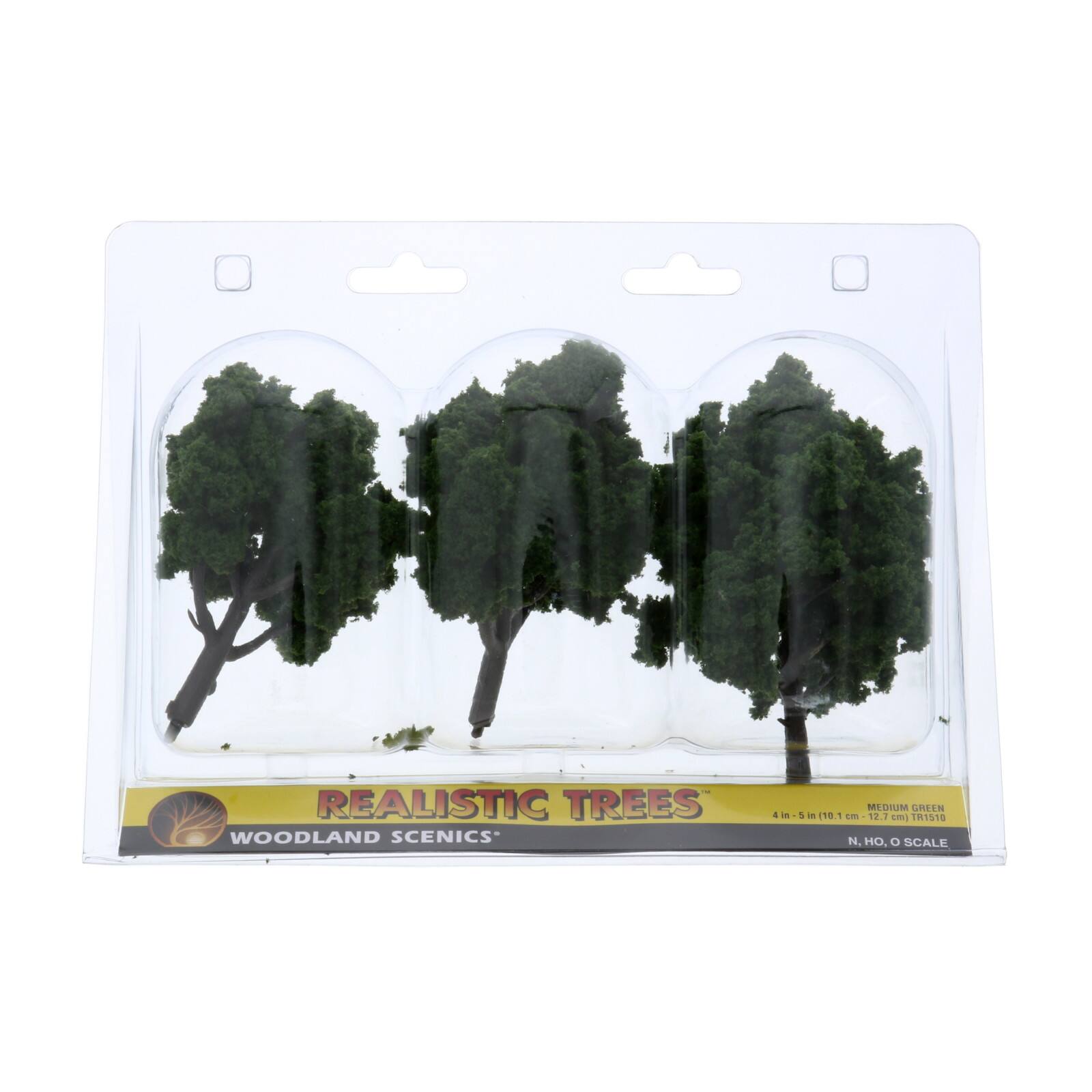Woodland Scenics&#xAE; 5&#x27;&#x27; Medium Green Ready Made Realistic Trees