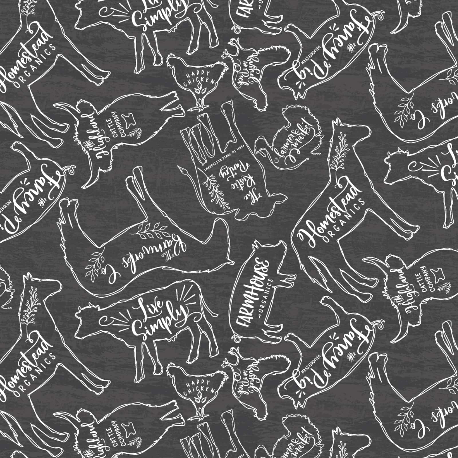 Black & White Farmhouse Cotton Fabric Bundle by Loops & Threads™