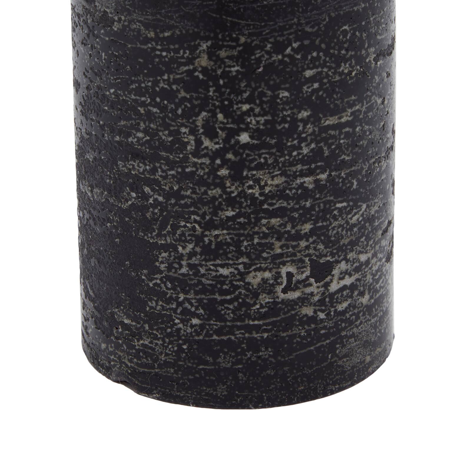 Black Traditional Wax Flameless Candle, 3ct.