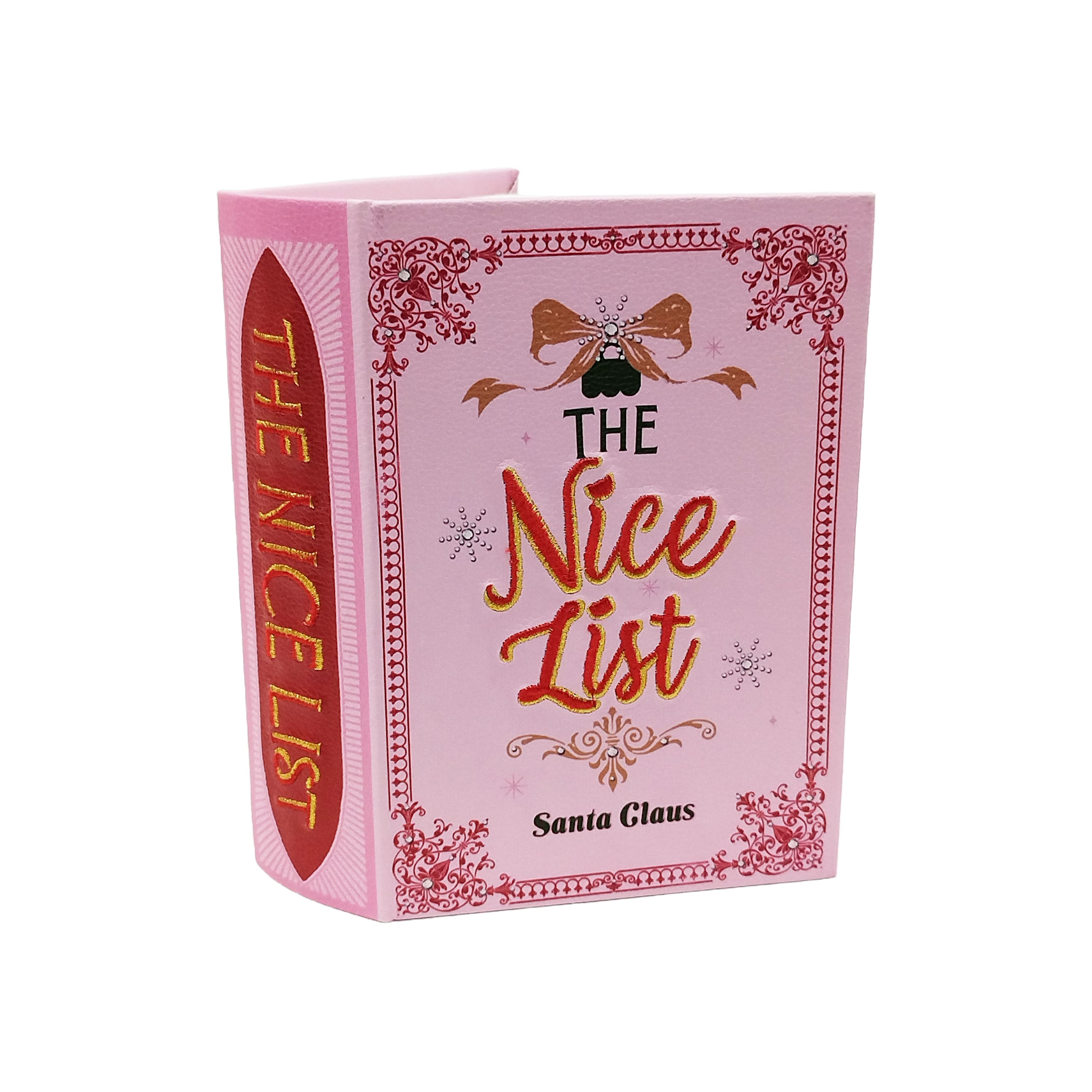 8&#x22; Pink Nice List Book Box Tabletop D&#xE9;cor by Ashland&#xAE;