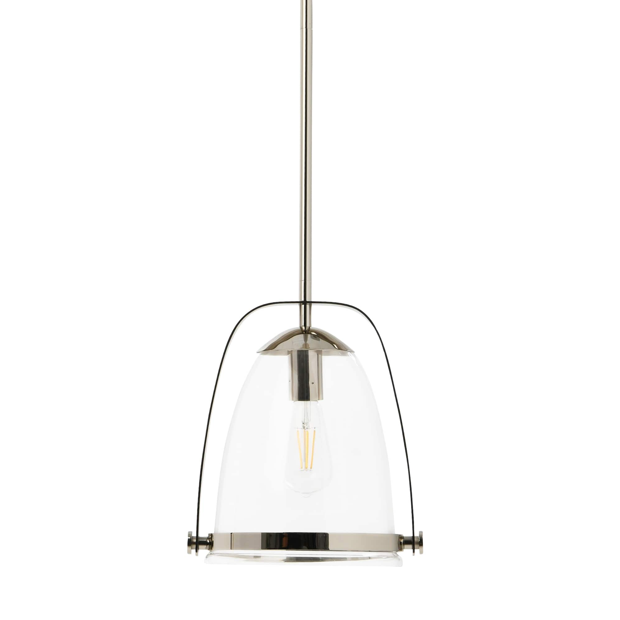 5.7ft. Metal & Glass Ceiling Light