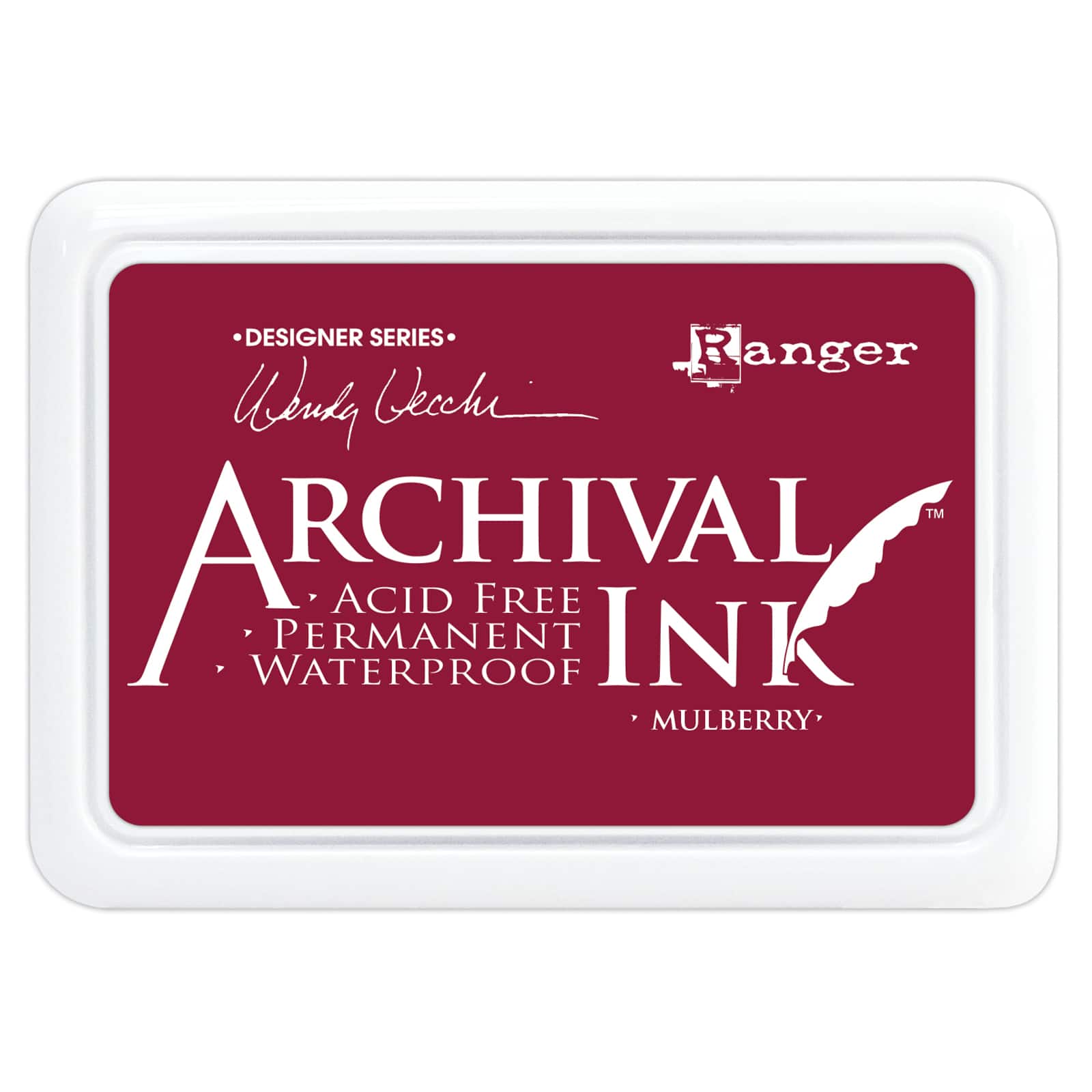 Ranger AIP30454 Manganese Archival Dye Permanent Waterproof Ink Pad, OSFA,  Blue
