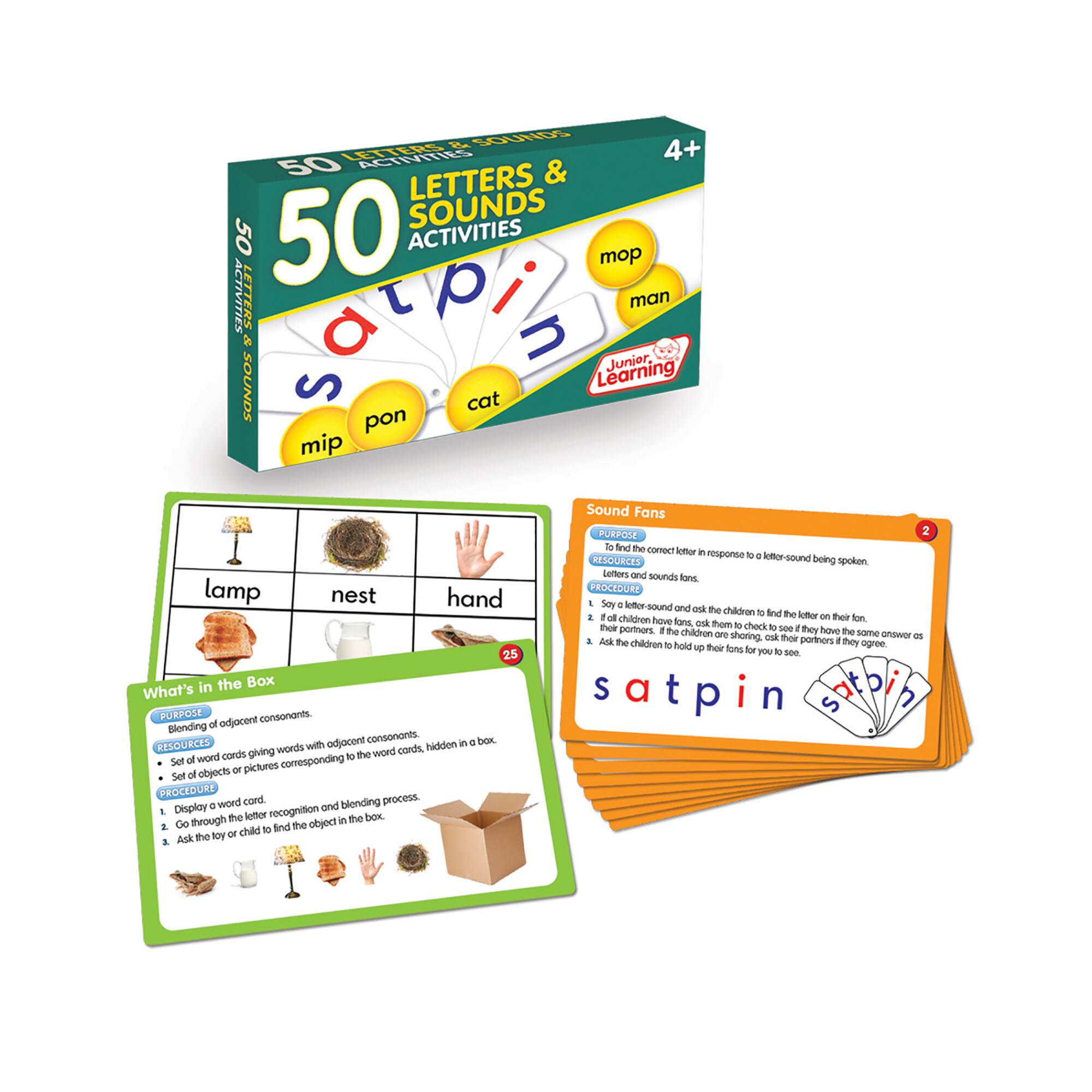 Junior Learning&#xAE; 50 Letters &#x26; Sounds Activities Learning Set