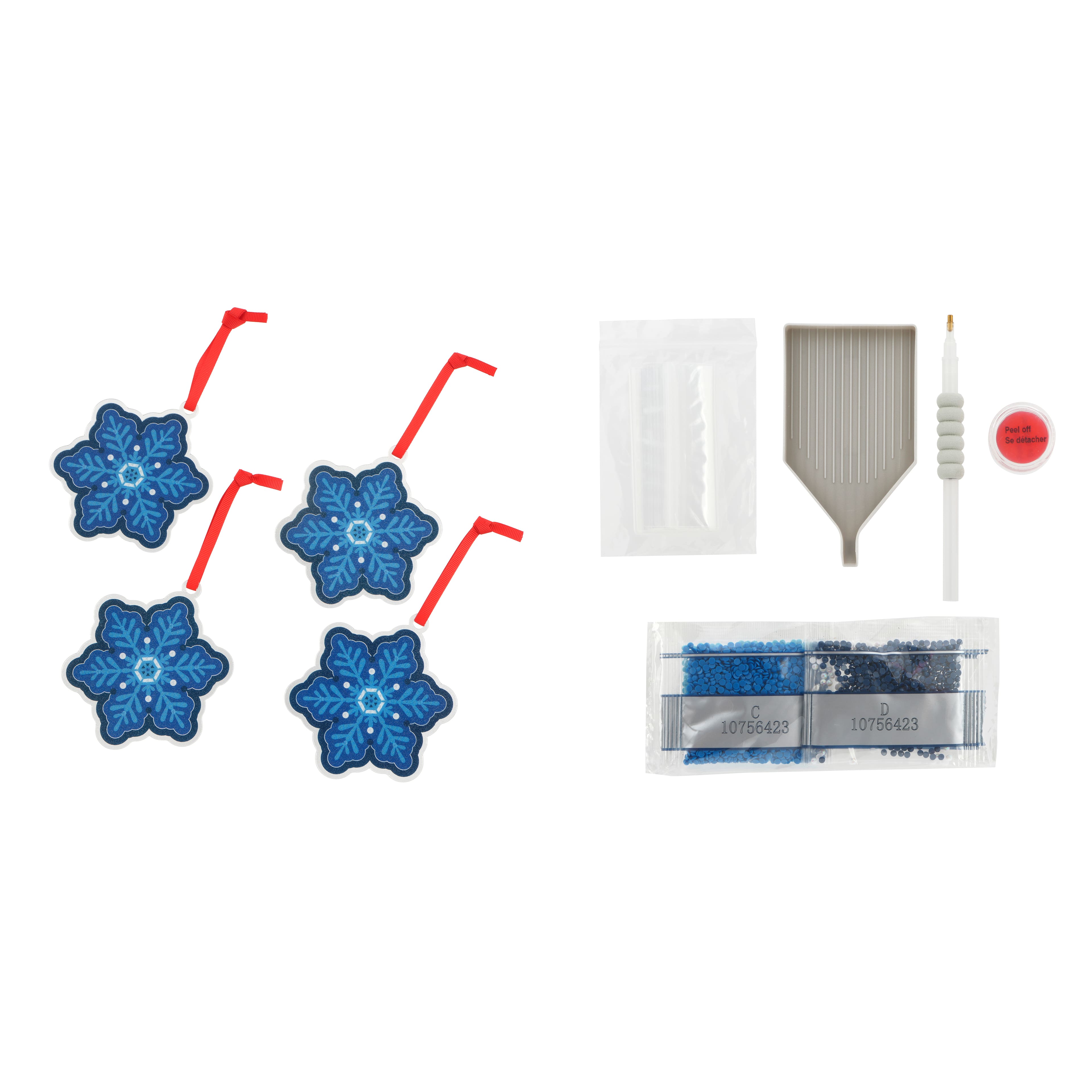 Snowflake Diamond Art Ornaments Kit by Make Market&#xAE;