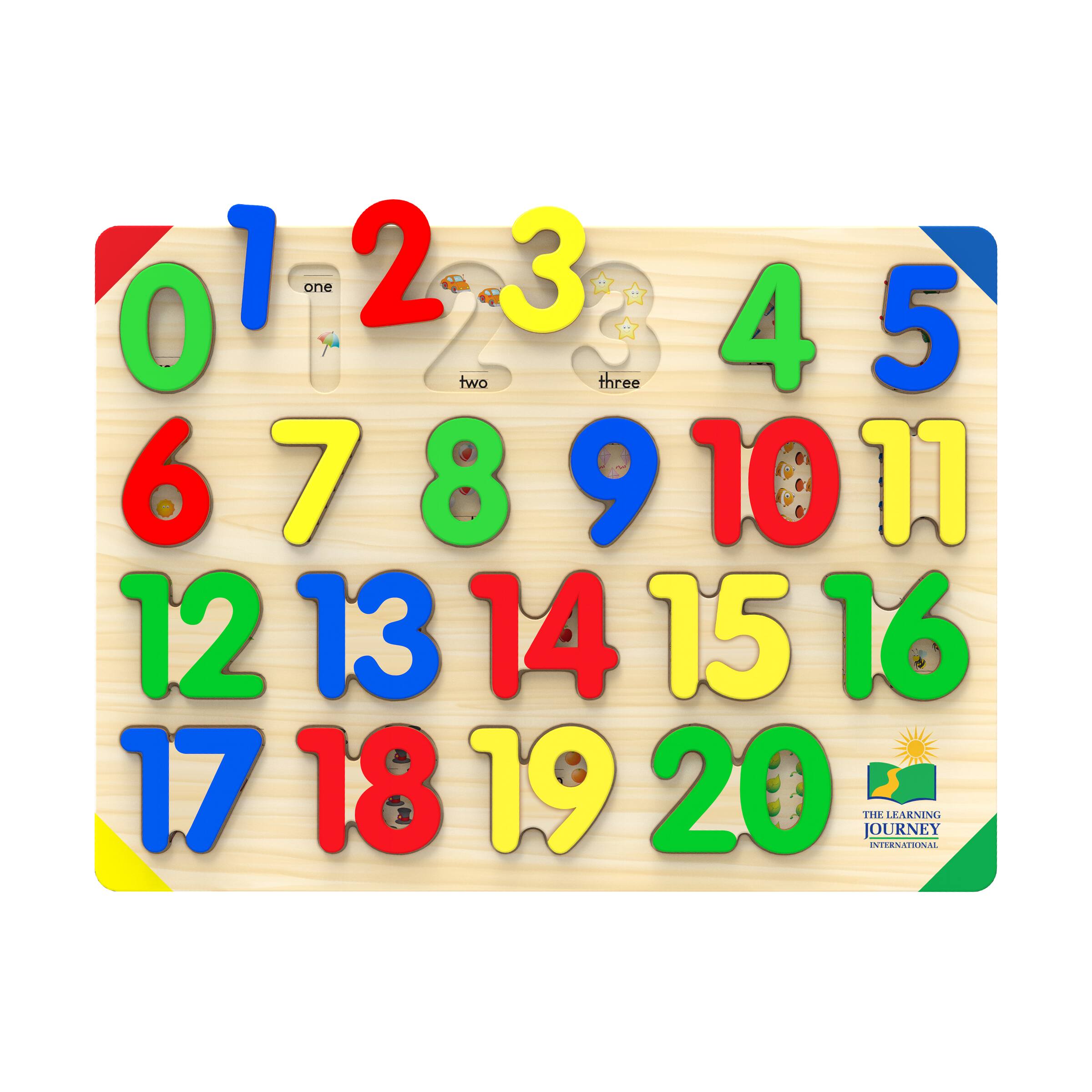 Lift & Learn Puzzle - 123: 21 Pcs