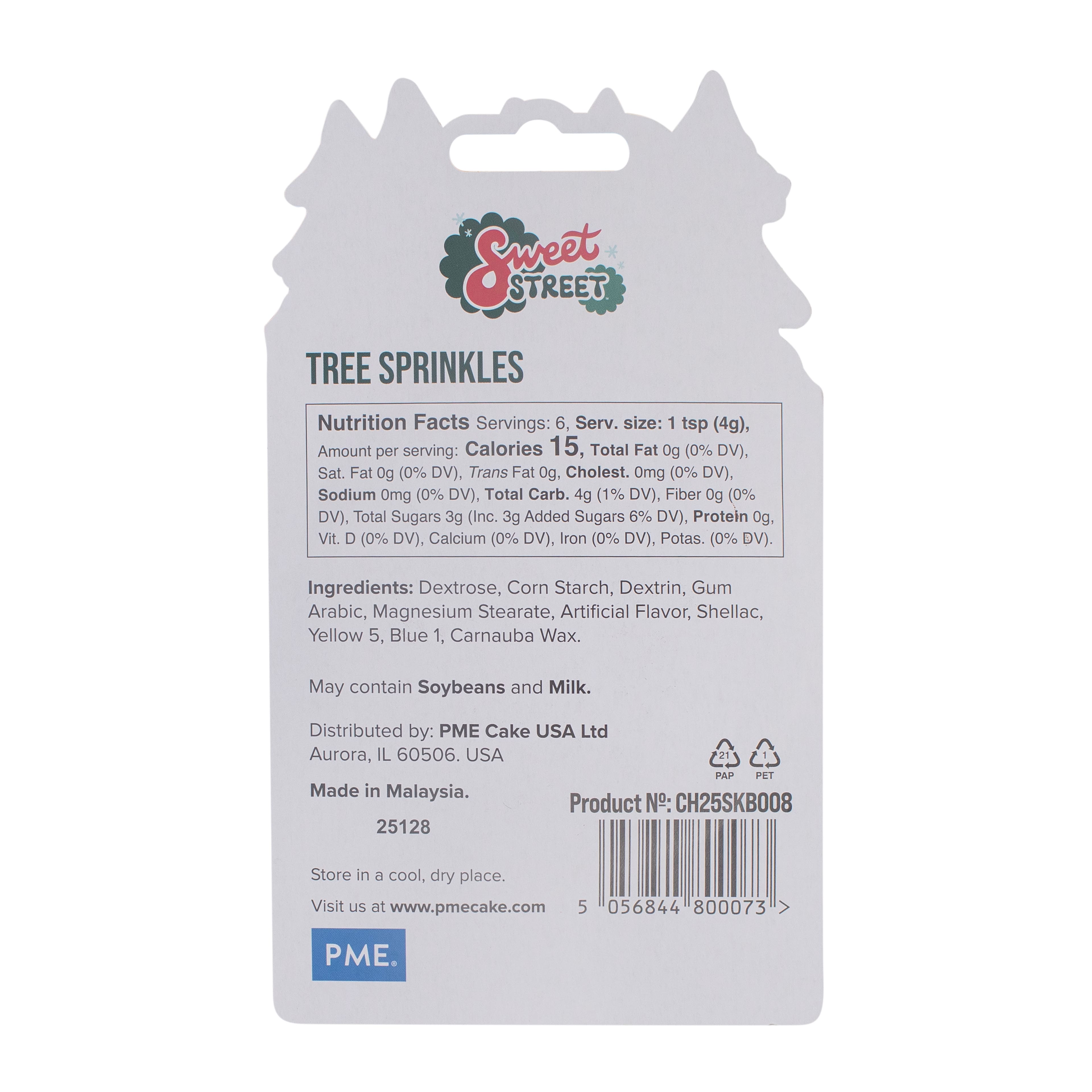 PME Cake Sweet Street&#xAE; Christmas Trees Sprinkles