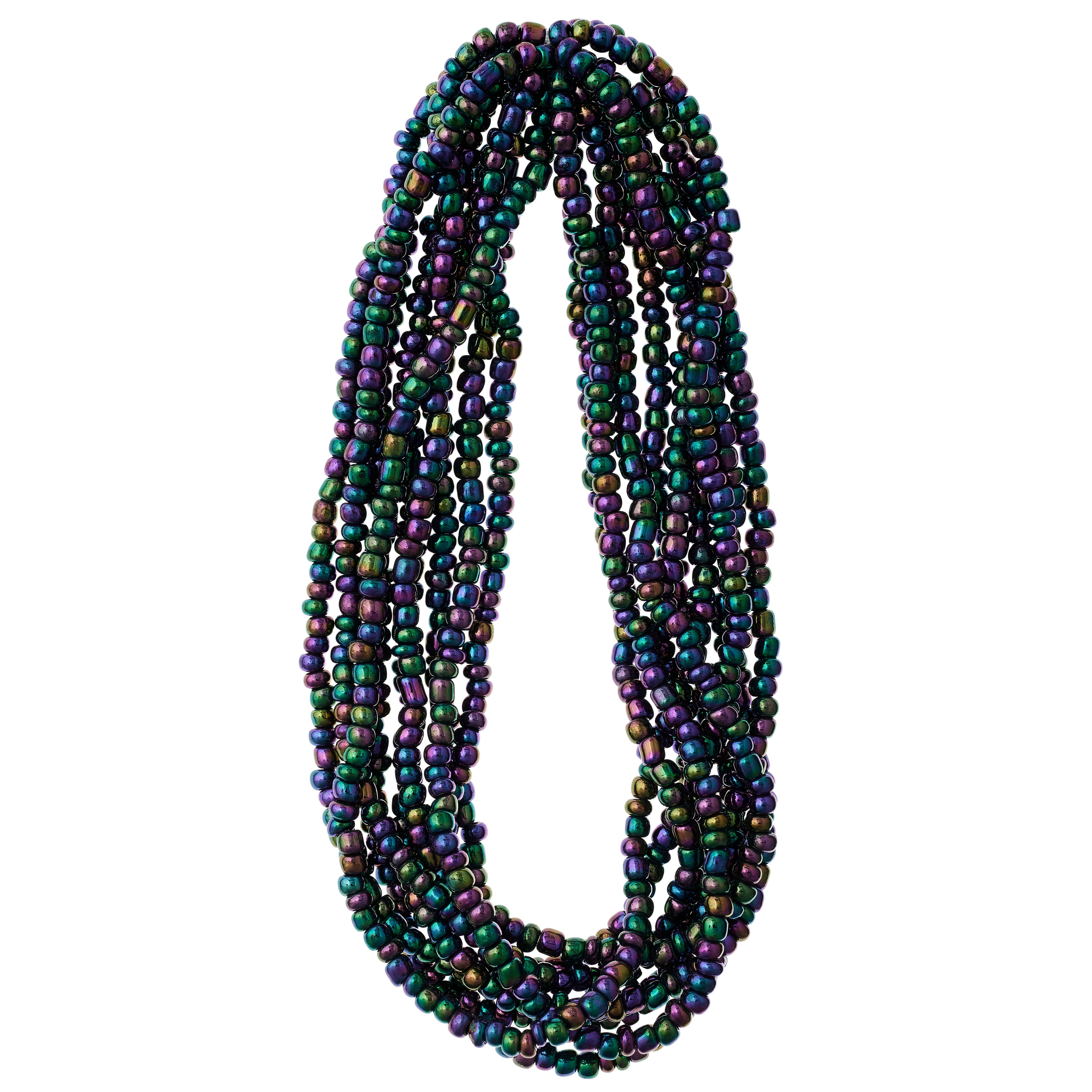 12 Pack: Black Iridescent Glass Seed Beads, 6/0 by Bead Landing™