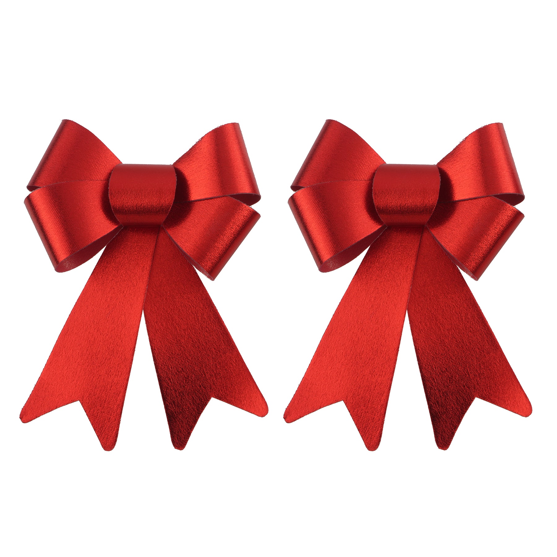 7.5&#x22; Red Foil Christmas Bows, 2ct. by Celebrate It&#x2122;