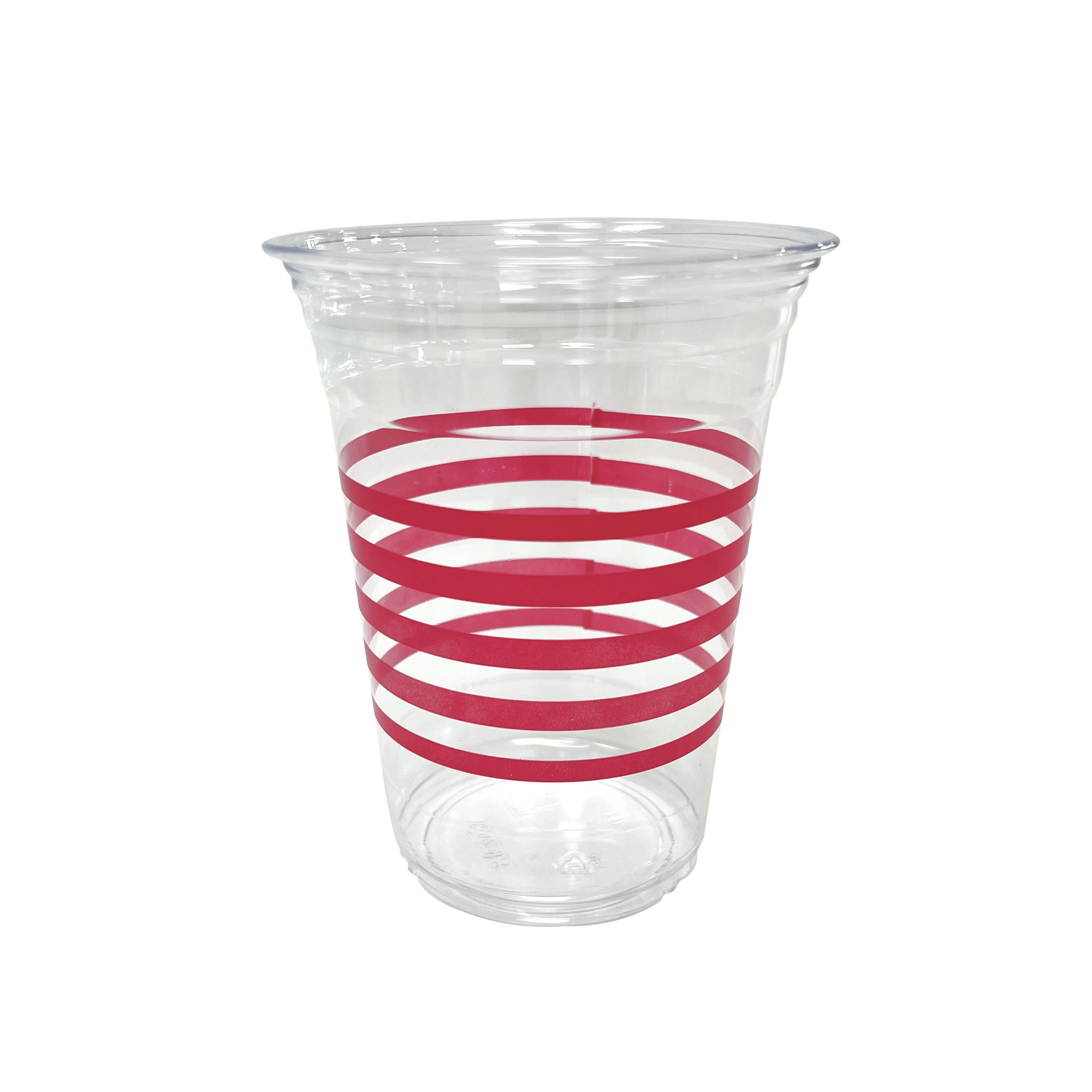 16oz. Red, White &#x26; Blue Stripes Plastic Cups, 12ct. by Celebrate It&#x2122;
