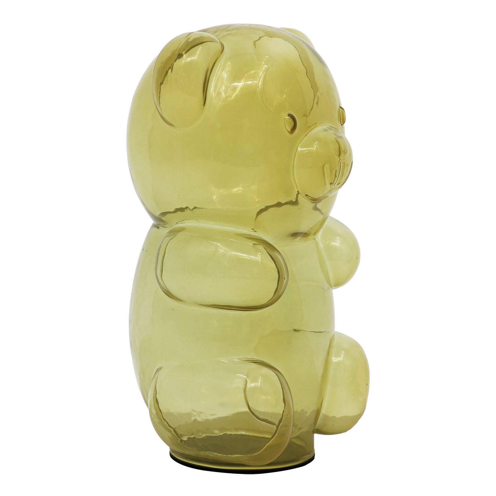 8&#x22; Yellow Glass Bear Tabletop D&#xE9;cor by Ashland&#xAE;