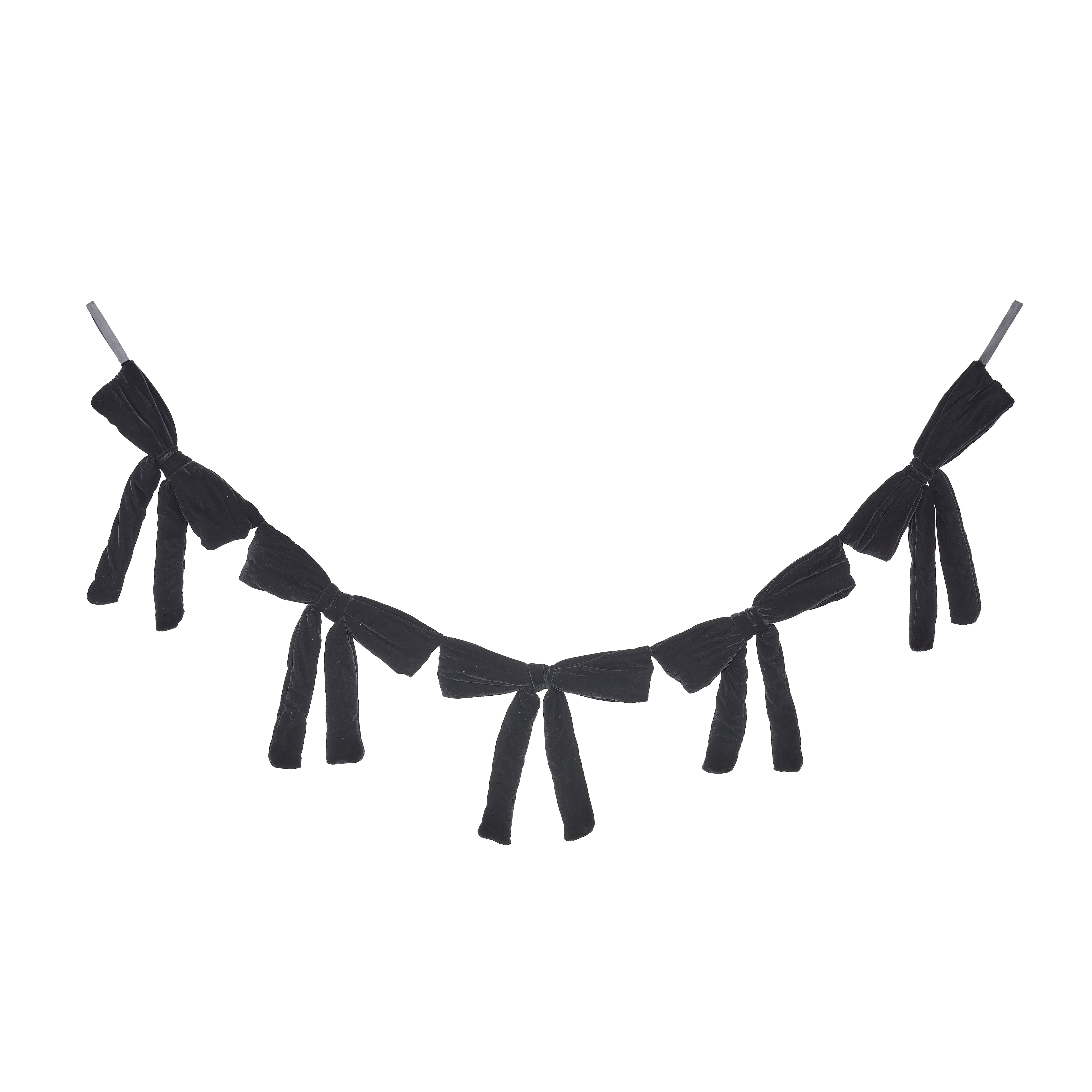 6ft. Black Bow Garland by Ashland®