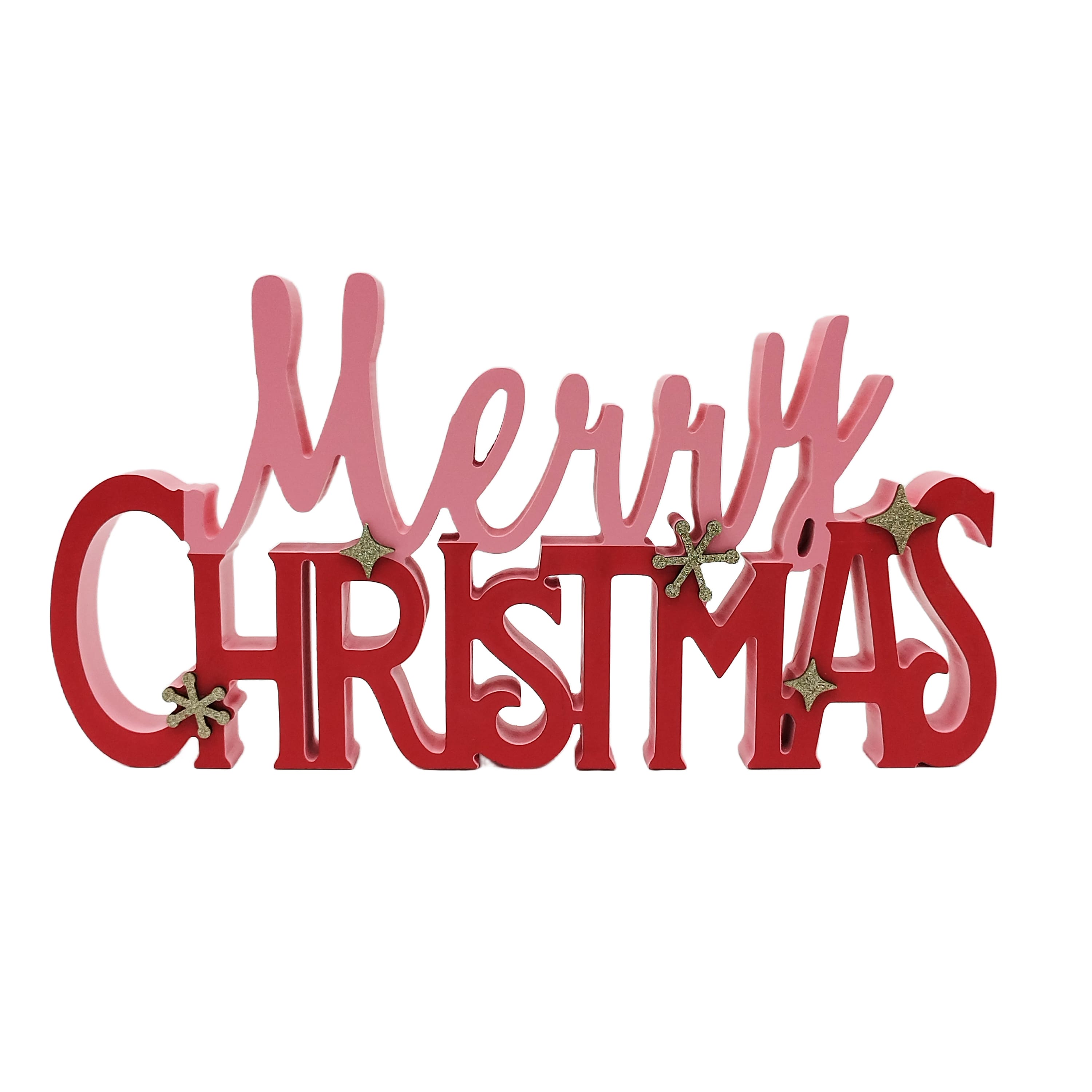 14&#x22; Die-Cut Merry Christmas Tabletop D&#xE9;cor by Ashland&#xAE;