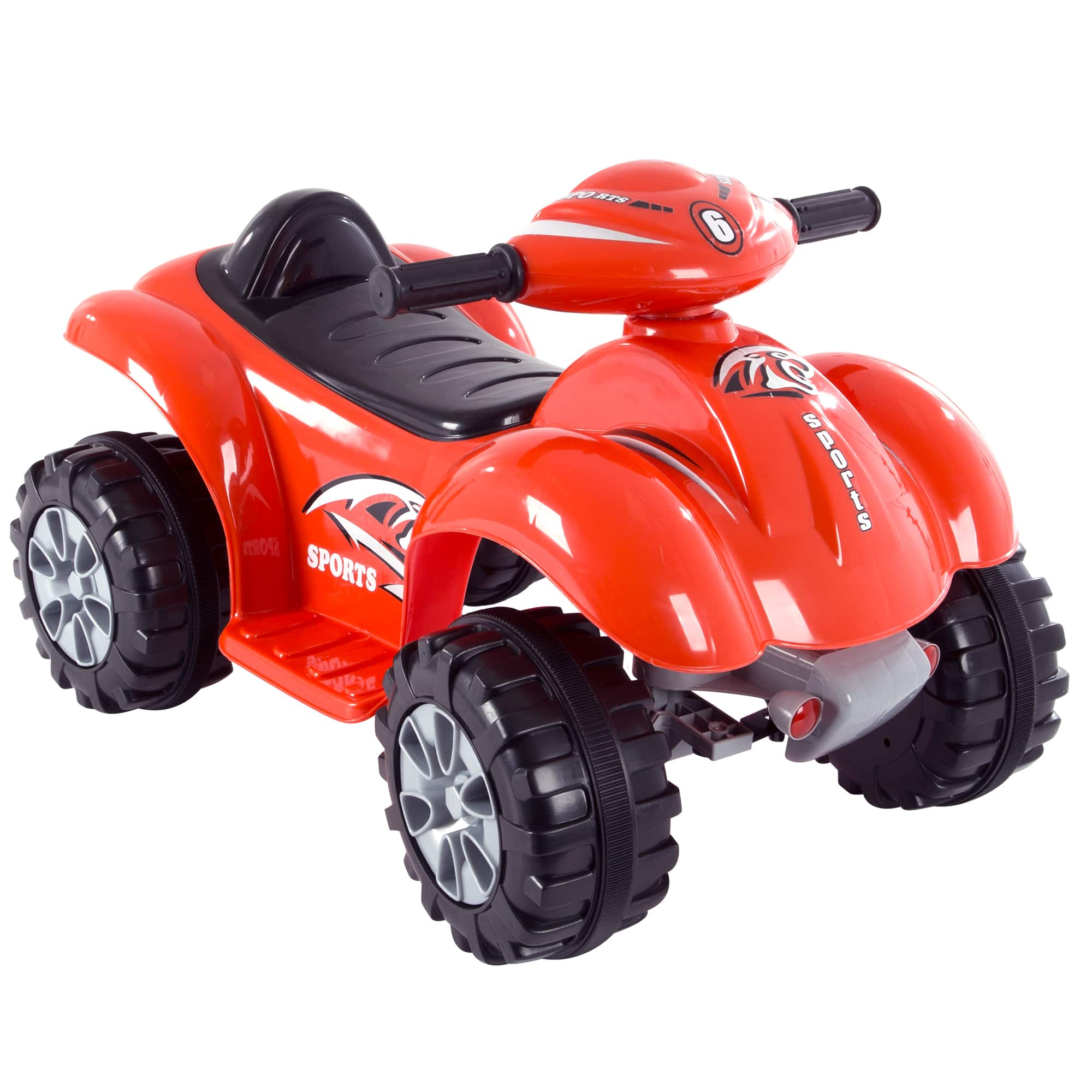 Toy Time Red Battery Powered Ride-on Atv Dinosaur Quad 